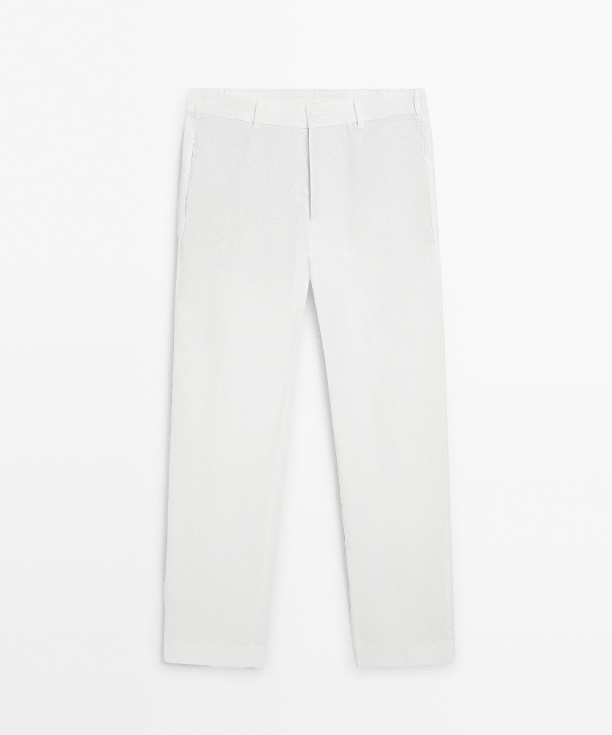 마시모두띠(MASSIMO DUTTI) 테이퍼드 핏 린넨 팬츠