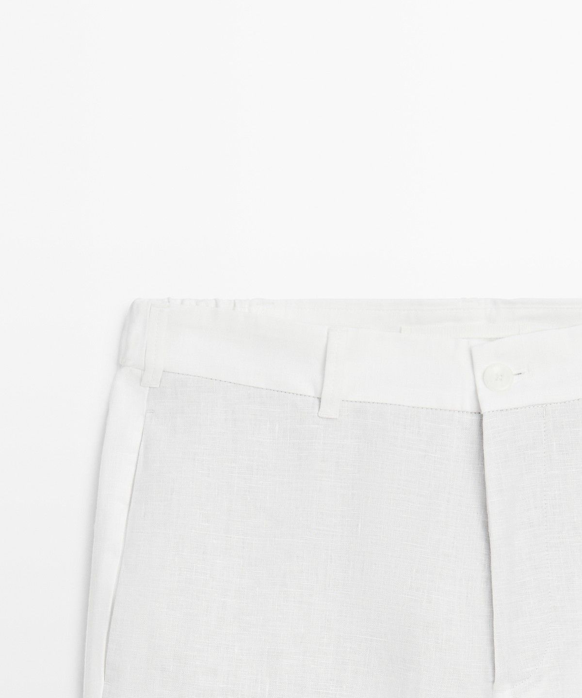 마시모두띠(MASSIMO DUTTI) 테이퍼드 핏 린넨 팬츠