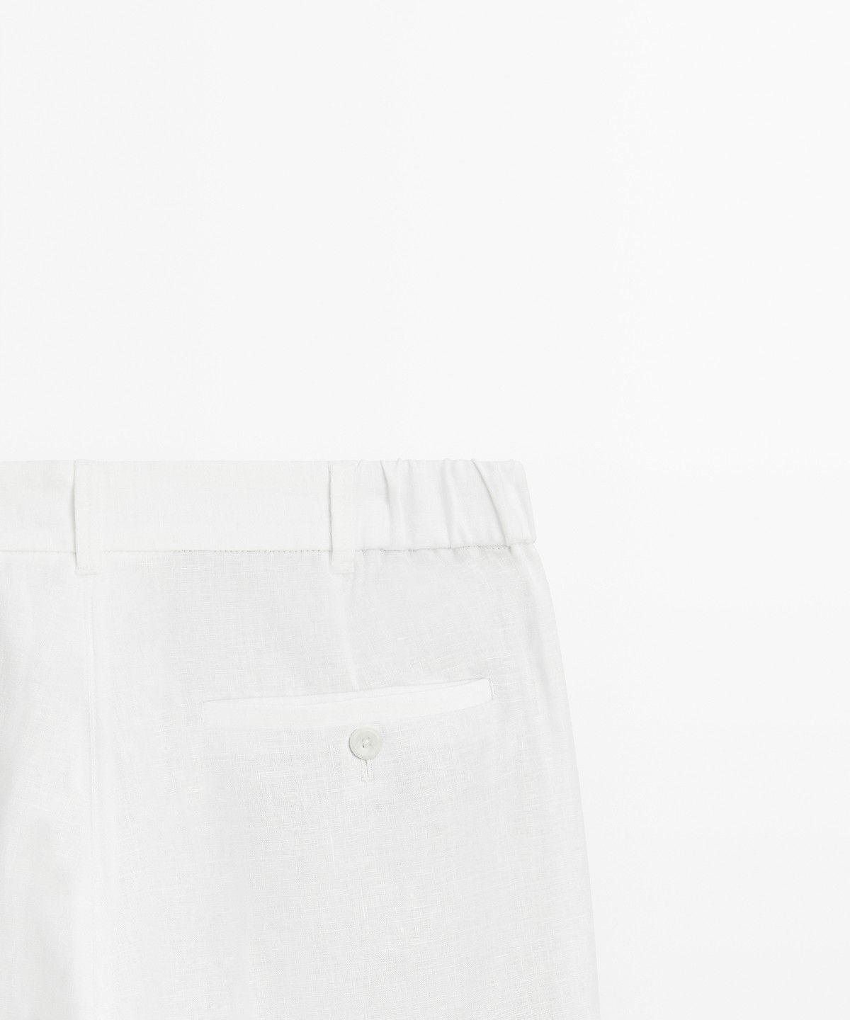 마시모두띠(MASSIMO DUTTI) 테이퍼드 핏 린넨 팬츠