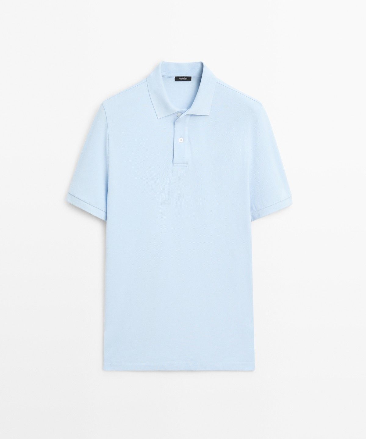 마시모두띠(MASSIMO DUTTI) 마이크로 텍스처드 코튼 피케 폴로 셔츠