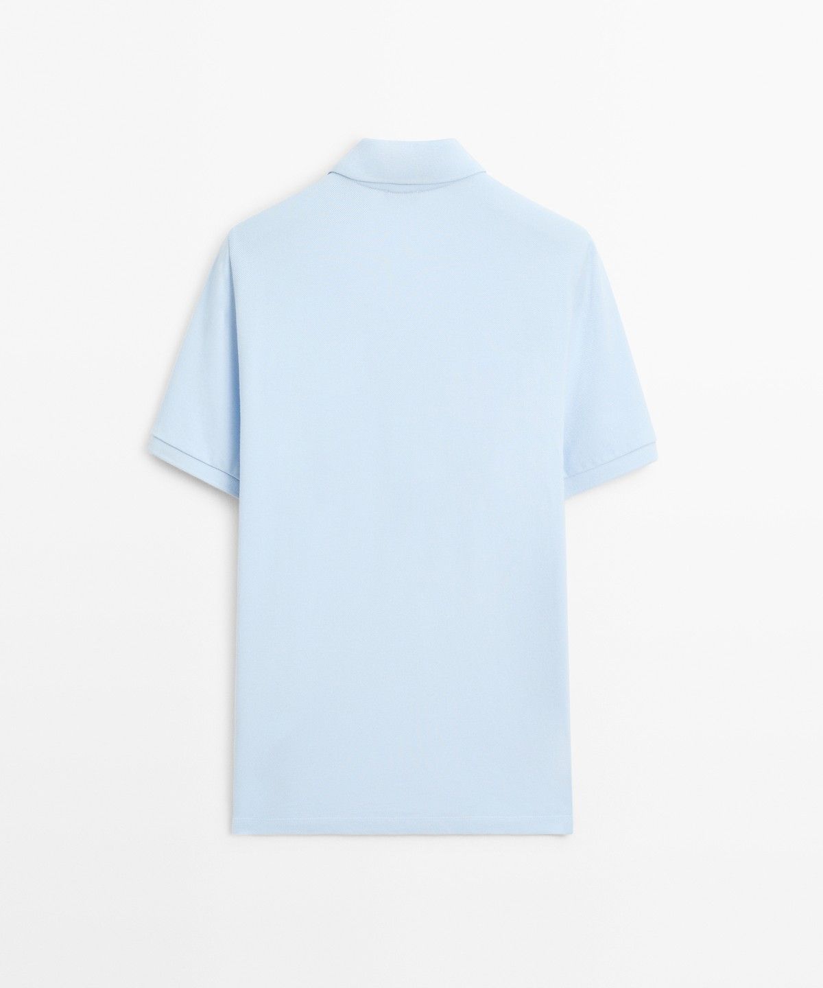마시모두띠(MASSIMO DUTTI) 마이크로 텍스처드 코튼 피케 폴로 셔츠