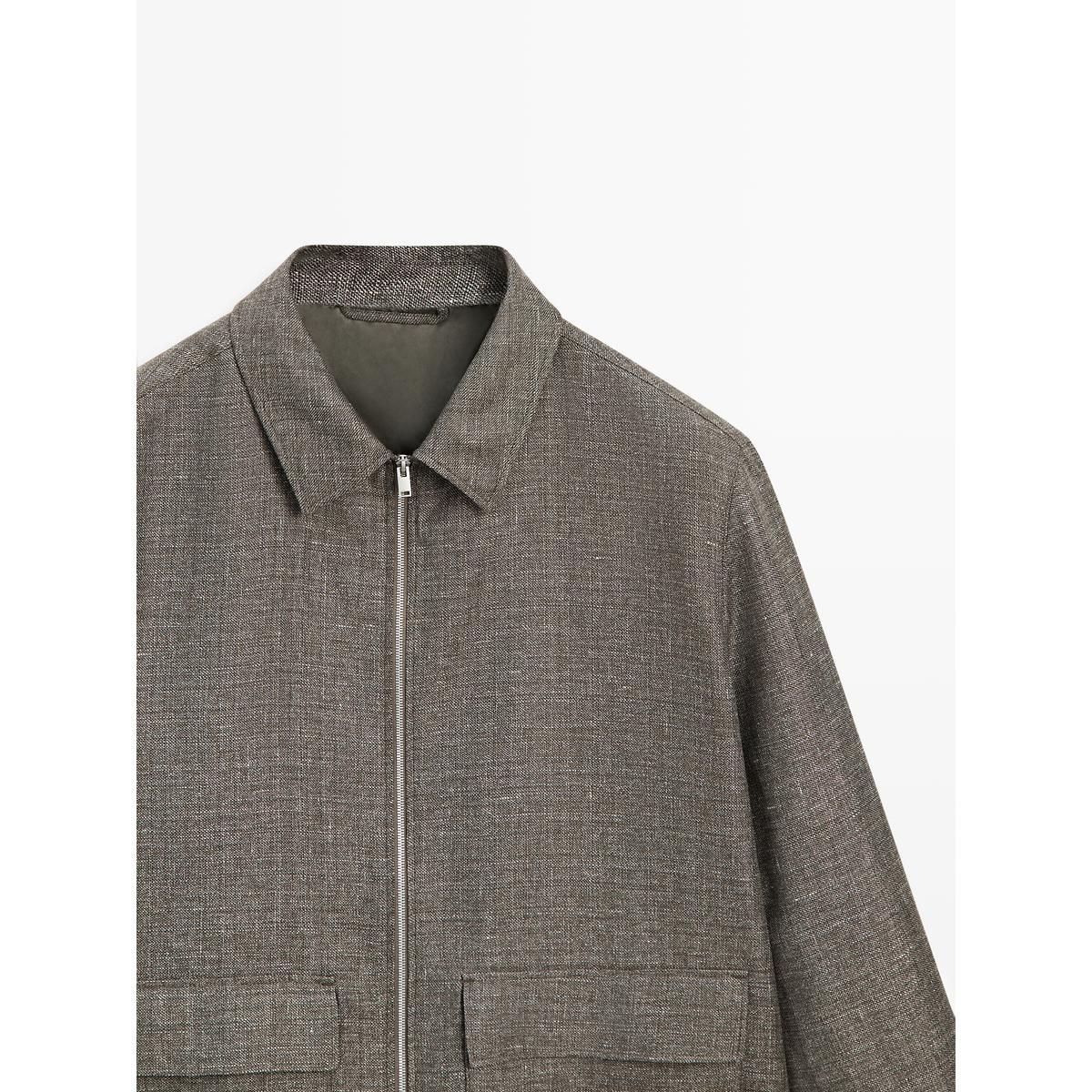 마시모두띠(MASSIMO DUTTI) 포켓 디테일 쇼트 재킷