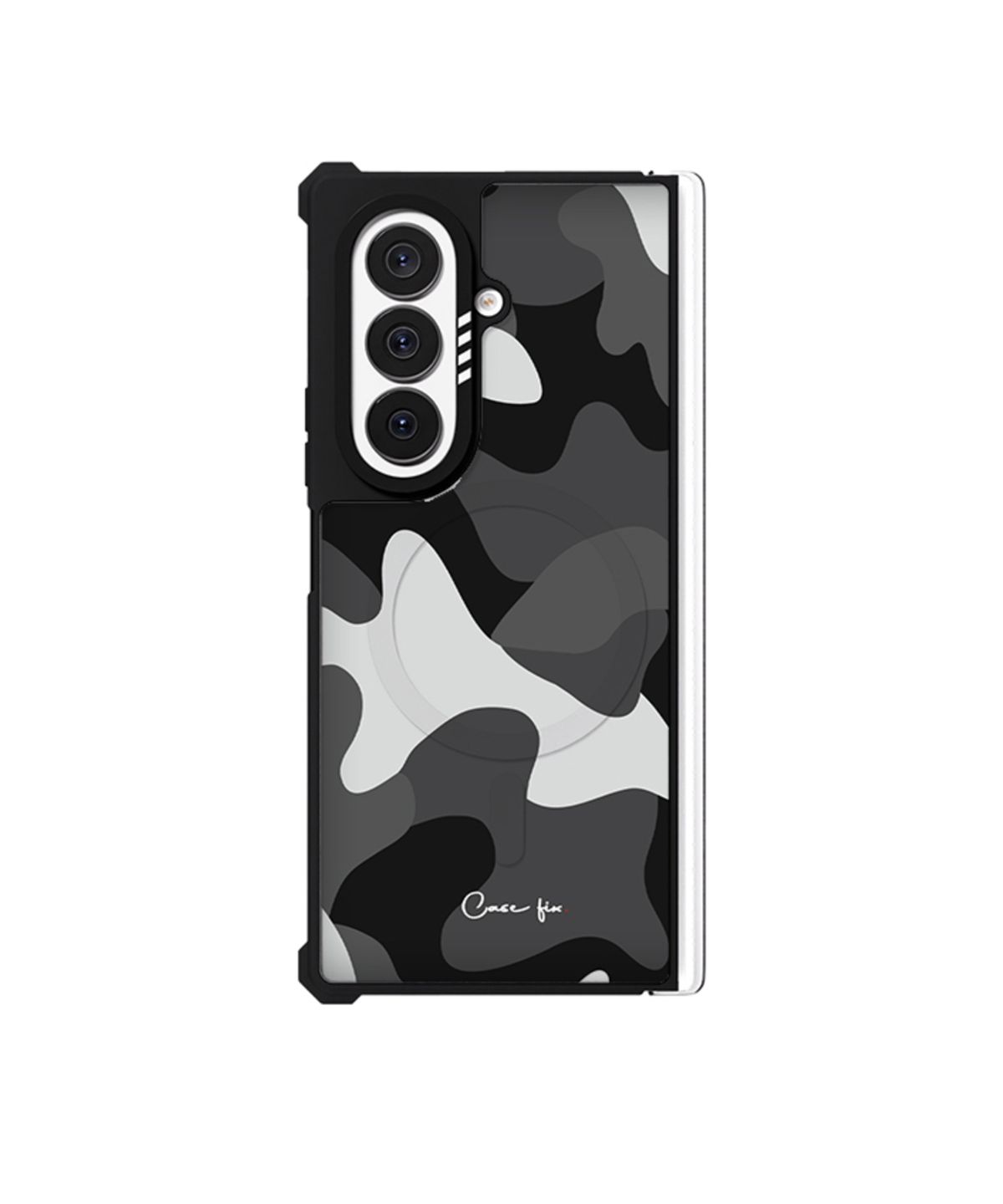 케이스픽스(CASEFIX) 자력2배  카모플라쥬 갤럭시S/Z플립/Z폴드78 임팩트 맥세이프 범퍼 케이스