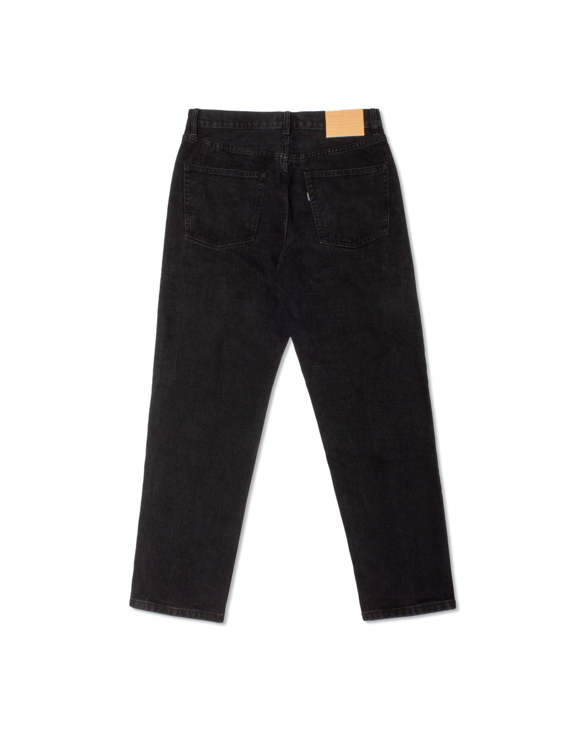 미디엄스(MEDIUMS) Relaxed Fit Denim Pants - Black (릴렉스 핏 데님 팬츠 - 블랙)