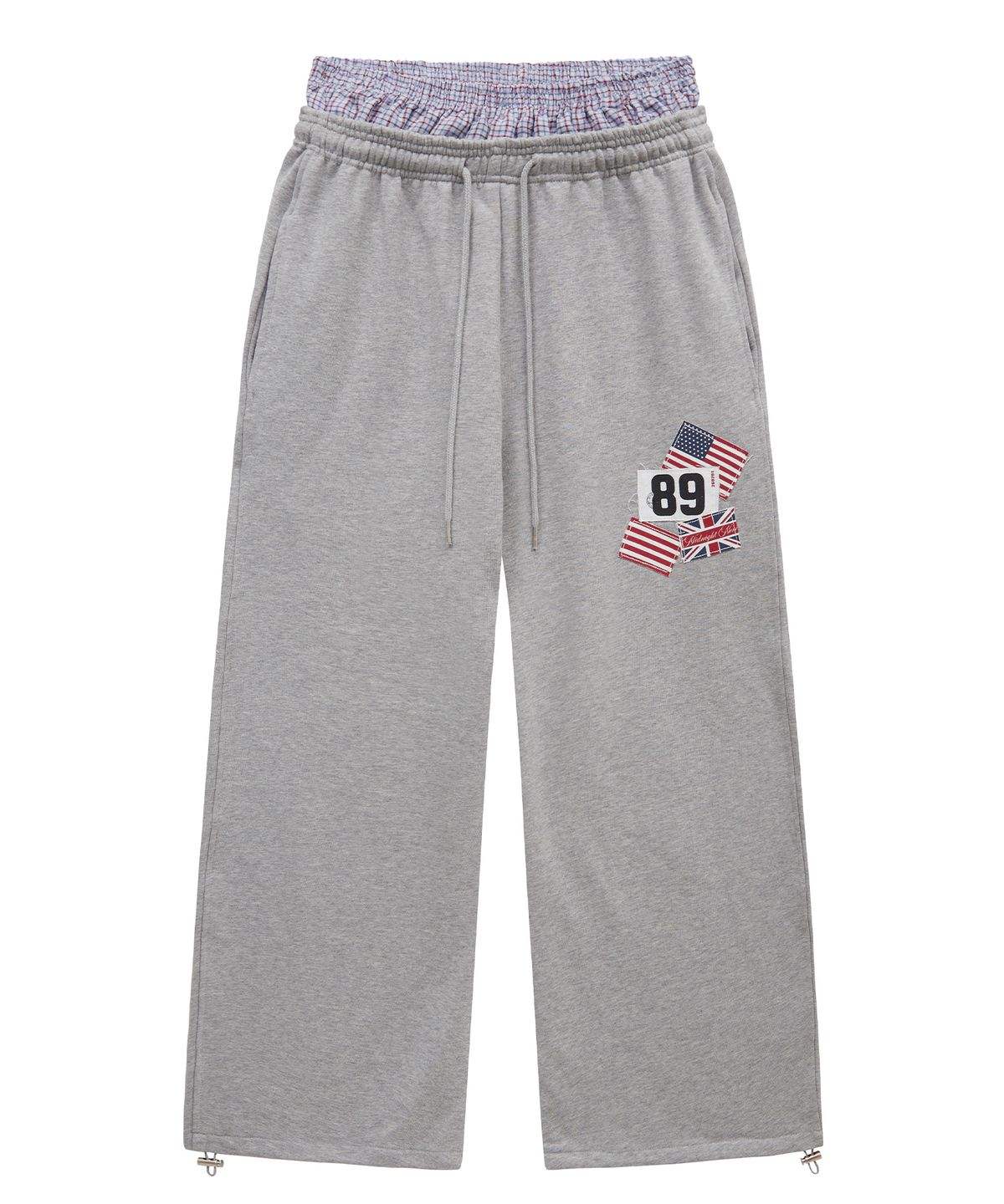 미드나잇 무브(MIDNIGHT MOVE) rd check pants (grey)