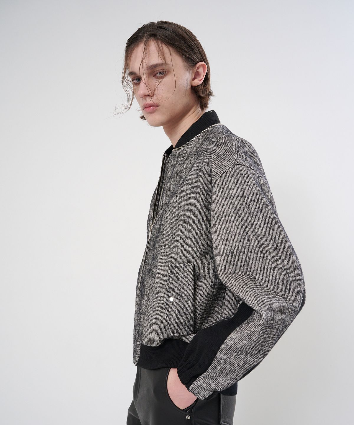 뉴이 뉴욕(NUYH NEWYORK) [CO:LLECTION] CREVASSE SHIBORI JACKET