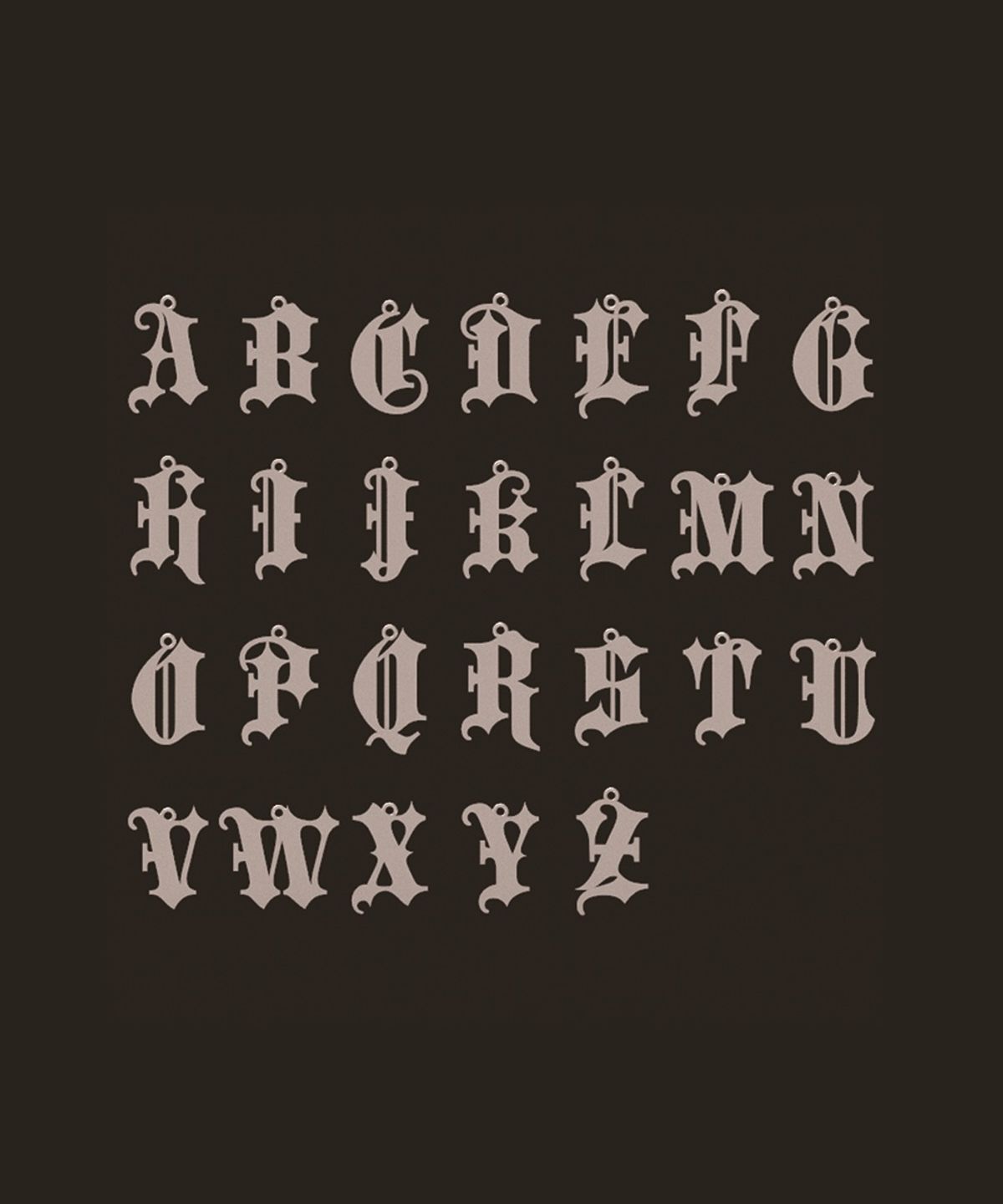 인디아카이브(INDYARCHIVE) INITIAL NECKLACE - BASIC