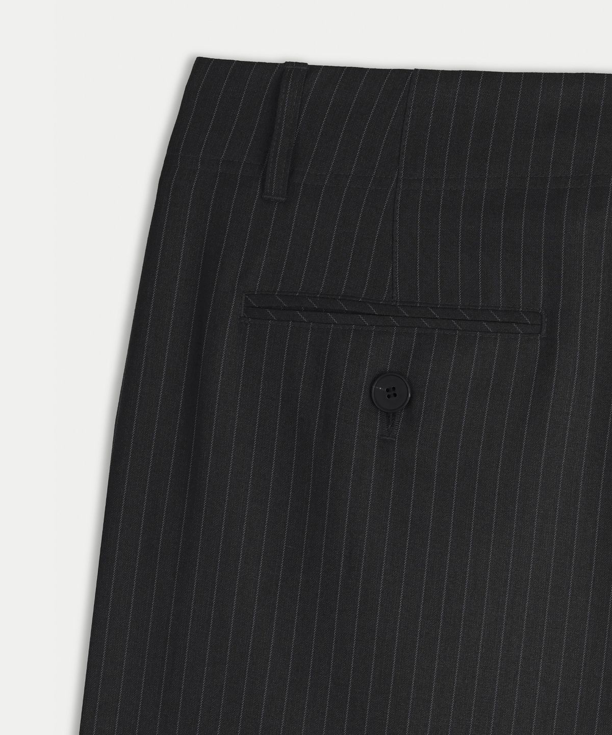 블레이어(BLAYER) 칸느 스트라이프 벨티드 슬랙스 [CHARCOAL GREY]