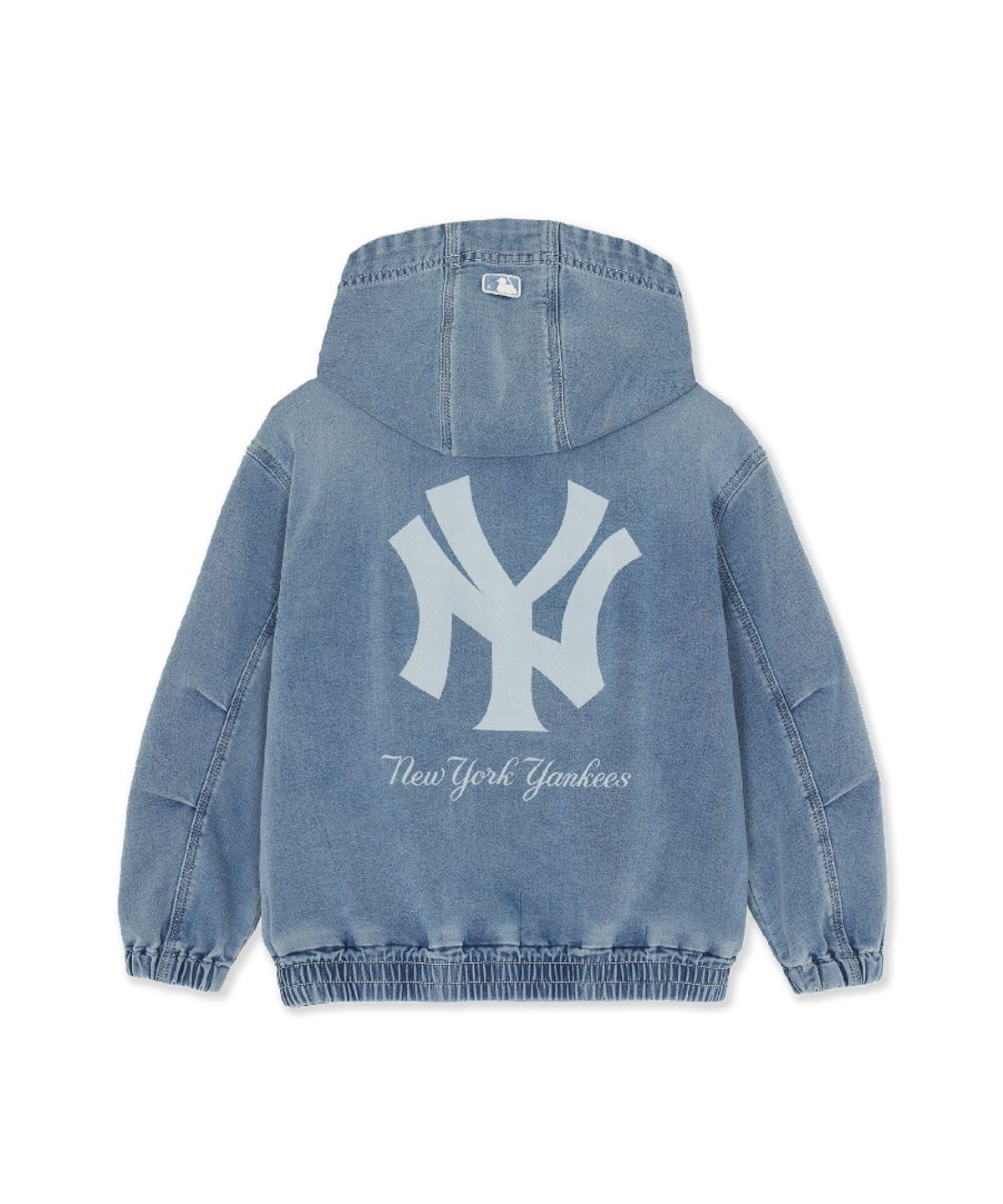 엠엘비 키즈(MLB KIDS) 베이직 져지데님 후드 집업 자켓 NY (Blue)