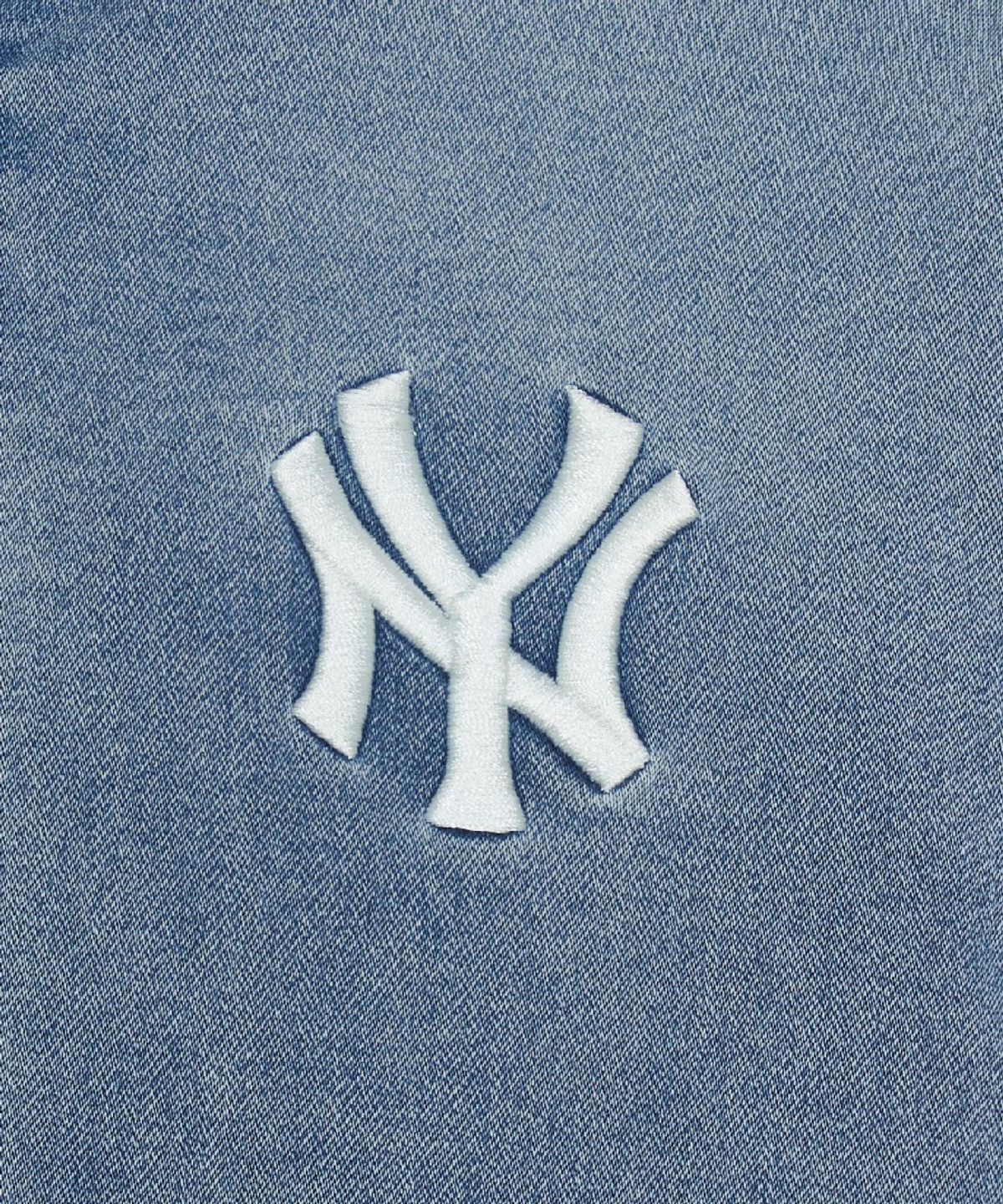 엠엘비 키즈(MLB KIDS) 베이직 져지데님 후드 집업 자켓 NY (Blue)
