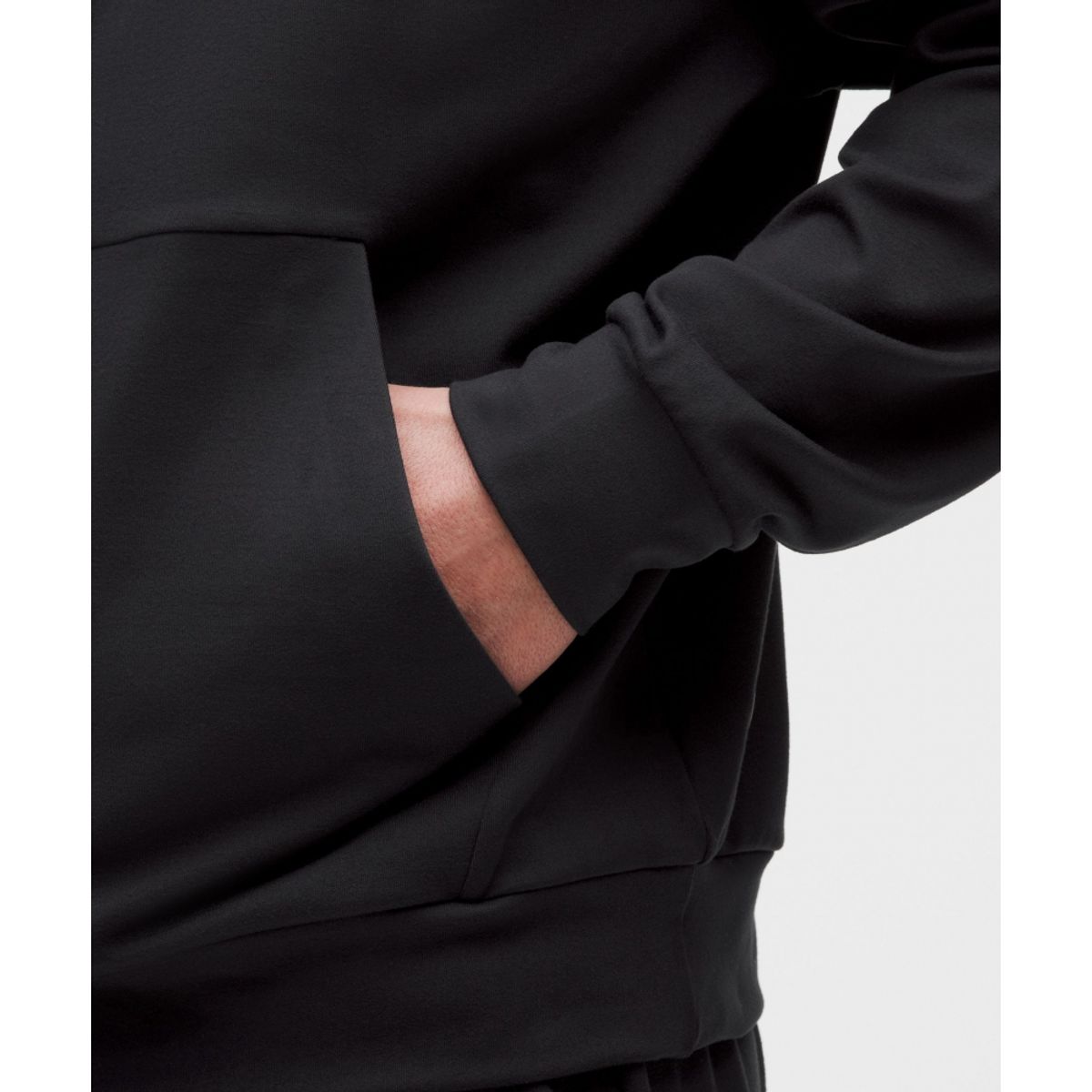 룰루레몬(LULULEMON) 헤비웨이트 소프트 저지 하프집  BLK
