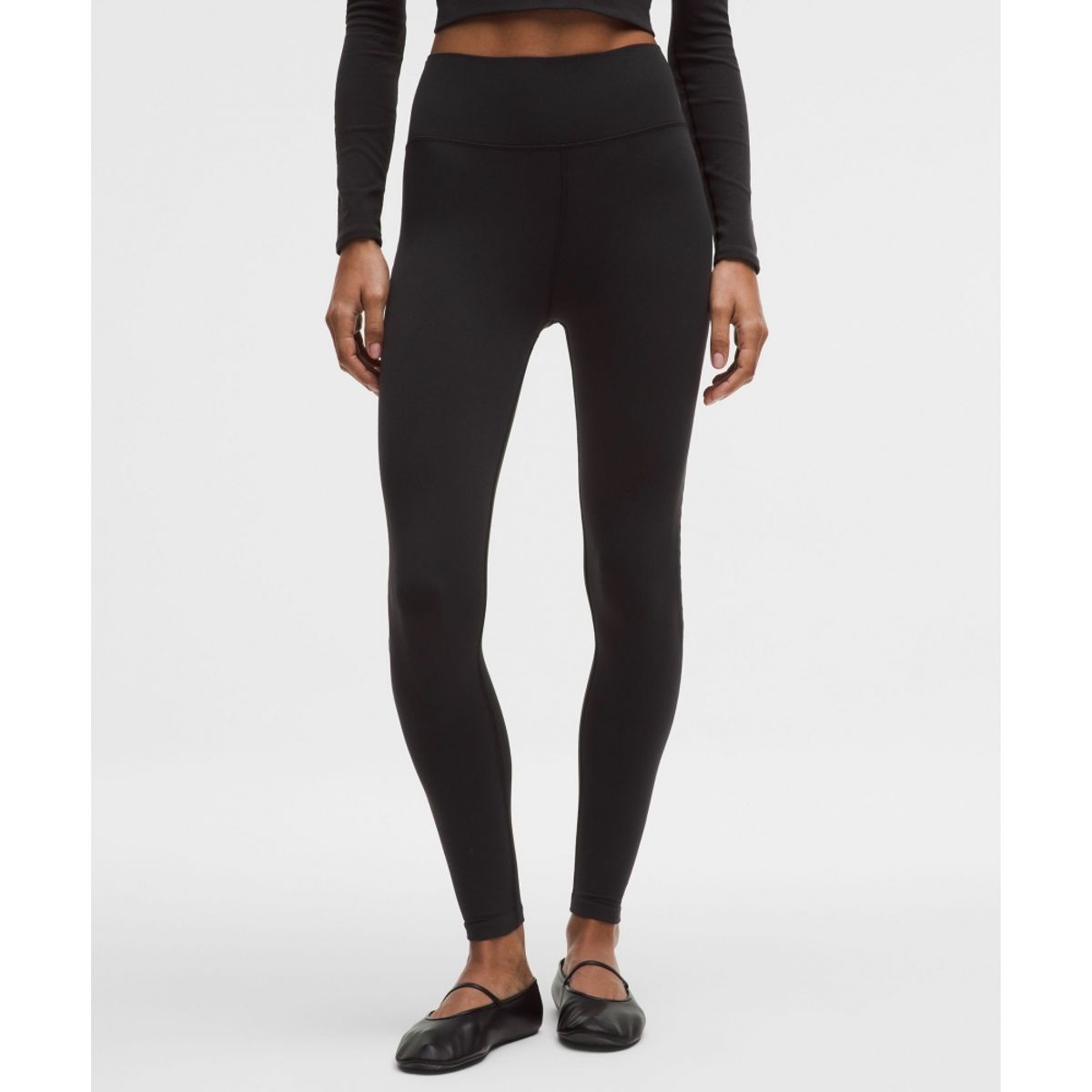 룰루레몬(LULULEMON) 리빌니트 아일릿 하이라이즈 타이츠 *7 8 렝스  BLK