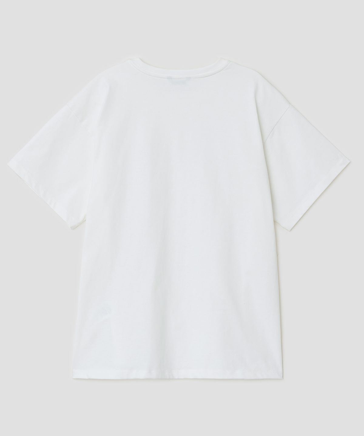 타입서비스(TYPESERVICE) Cry Eyes Half Sleeve Top [White]