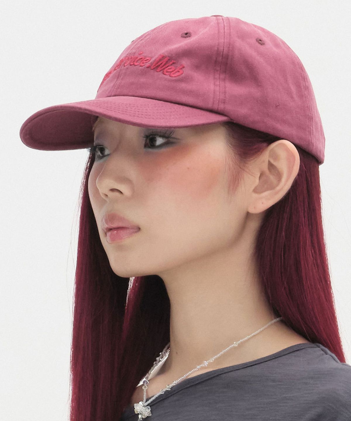 타입서비스(TYPESERVICE) Washed Web Cap [Red]