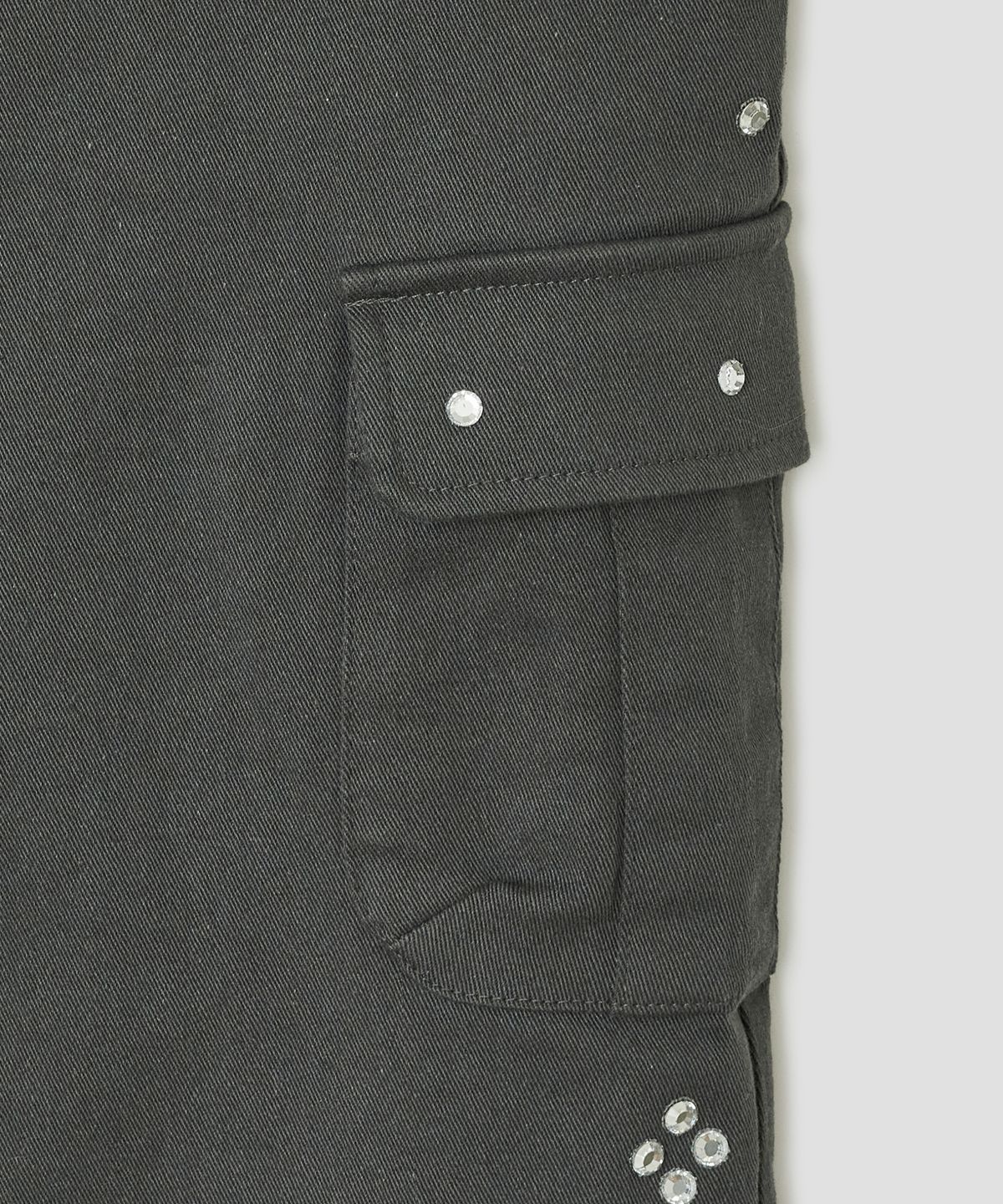 타입서비스(TYPESERVICE) Stone Capri Pants [Charcoal]