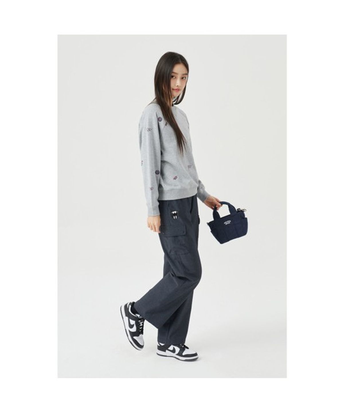 골든베어(GOLDEN BEAR) (W) Semi Wide Pants G5PAM26101NYX