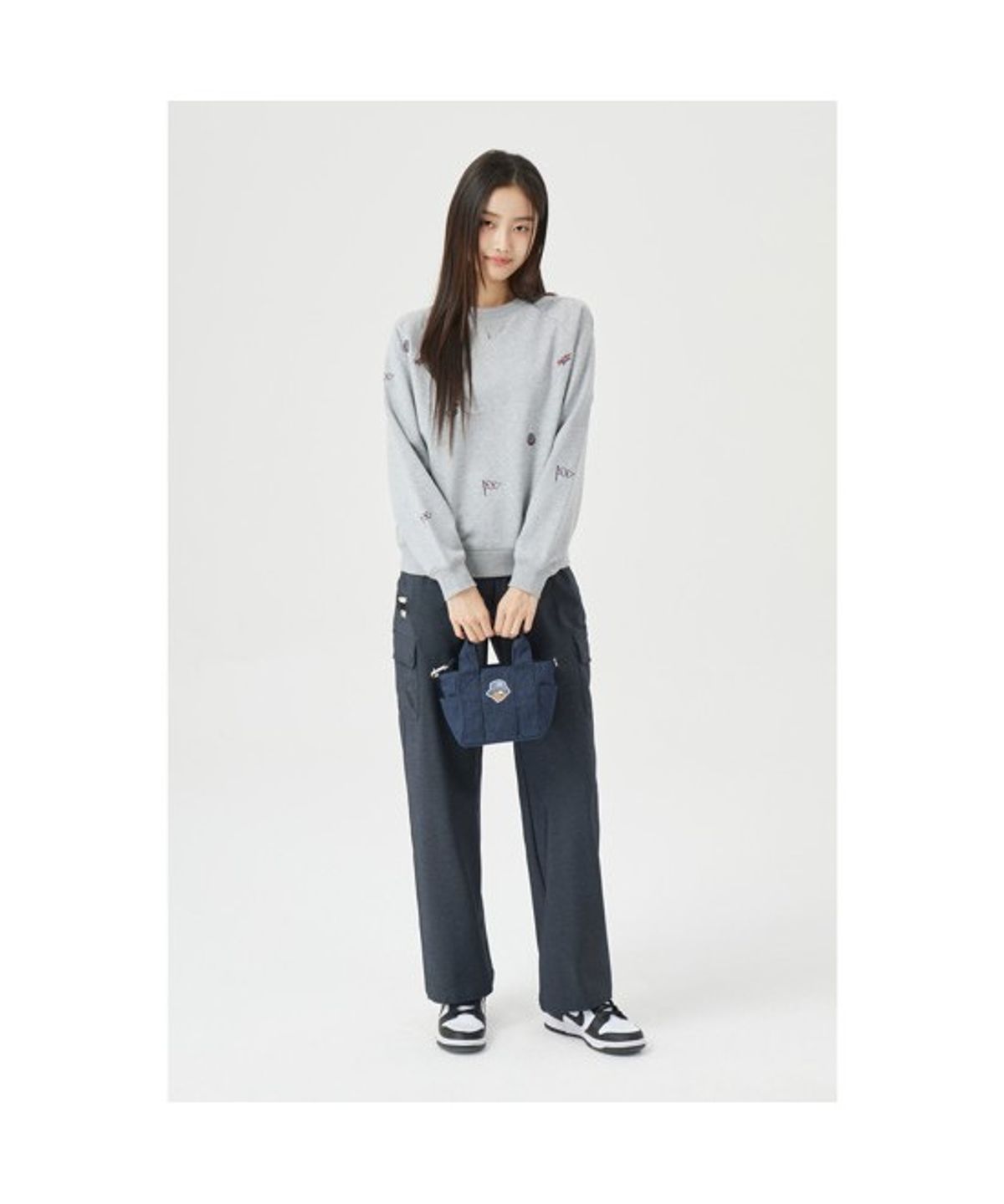 골든베어(GOLDEN BEAR) (W) Semi Wide Pants G5PAM26101NYX