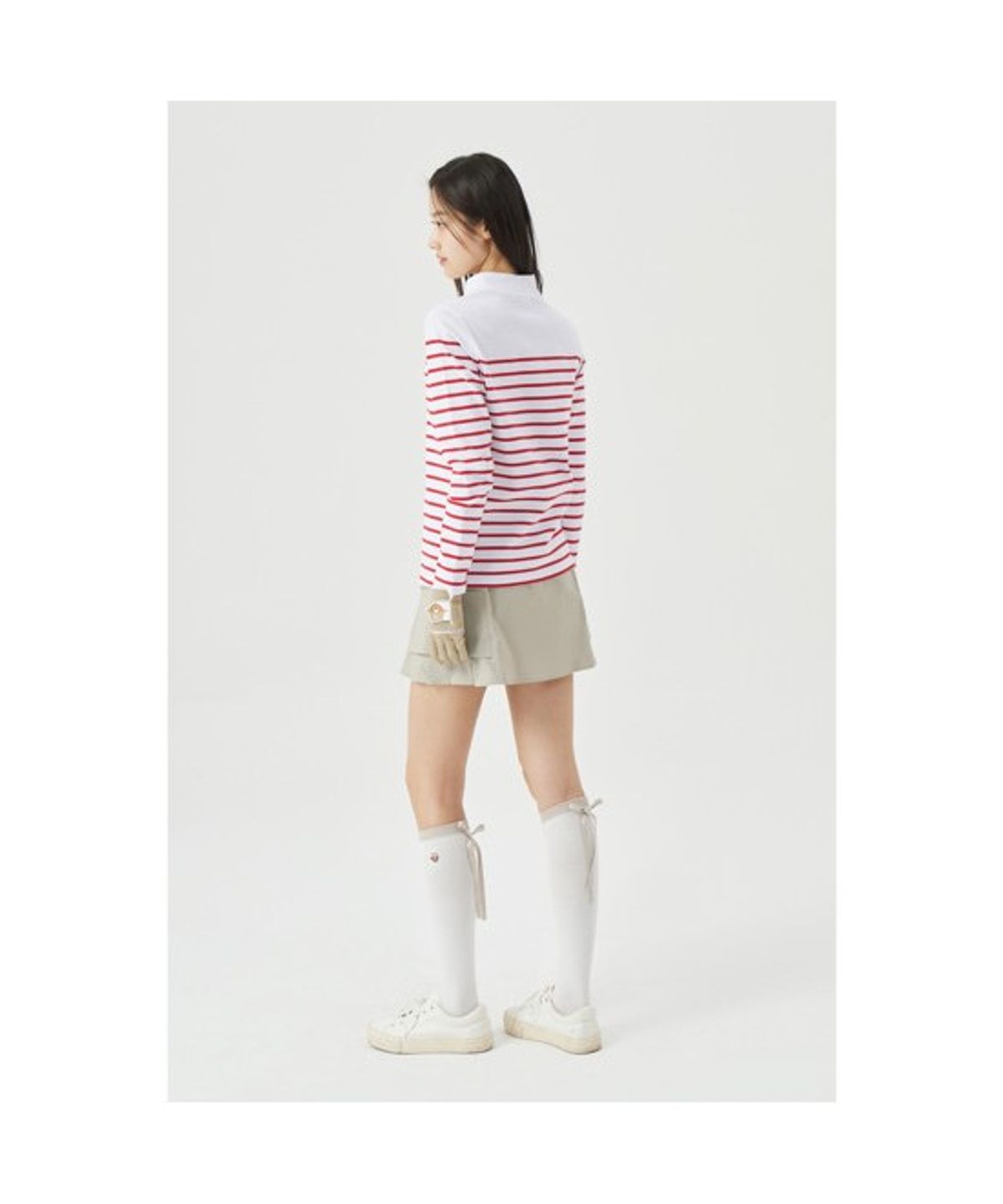 골든베어(GOLDEN BEAR) (W) Side Pleated Skirt  G5KCM26201BEX