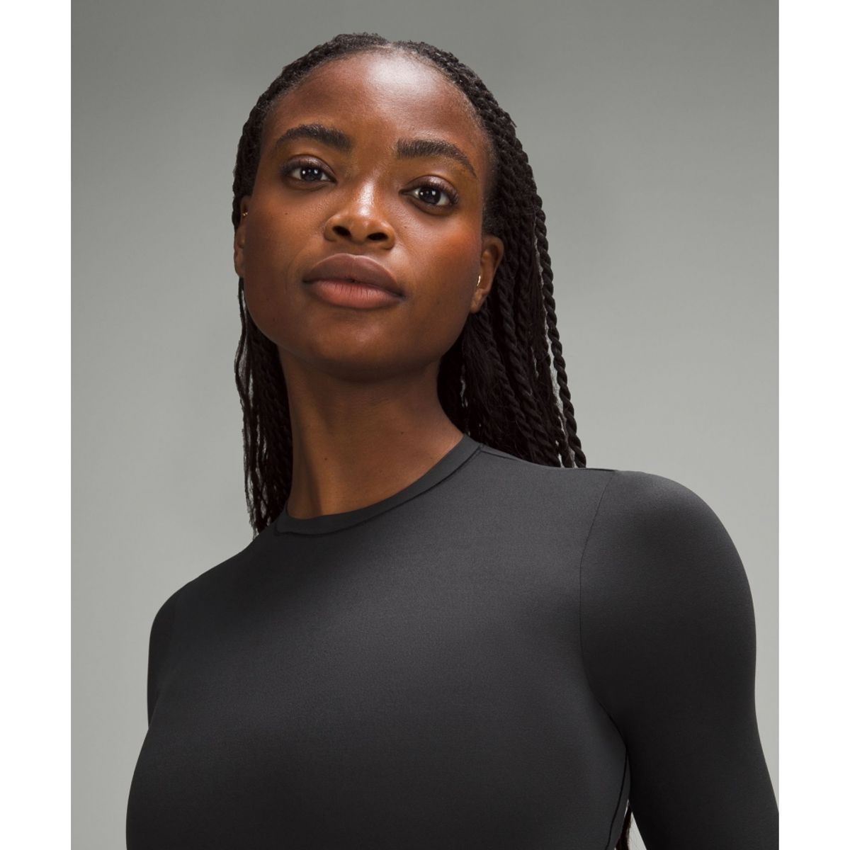 룰루레몬(LULULEMON) 원더모스트 Ultra Soft Nulu 크루넥 롱슬리브 셔츠  BLK