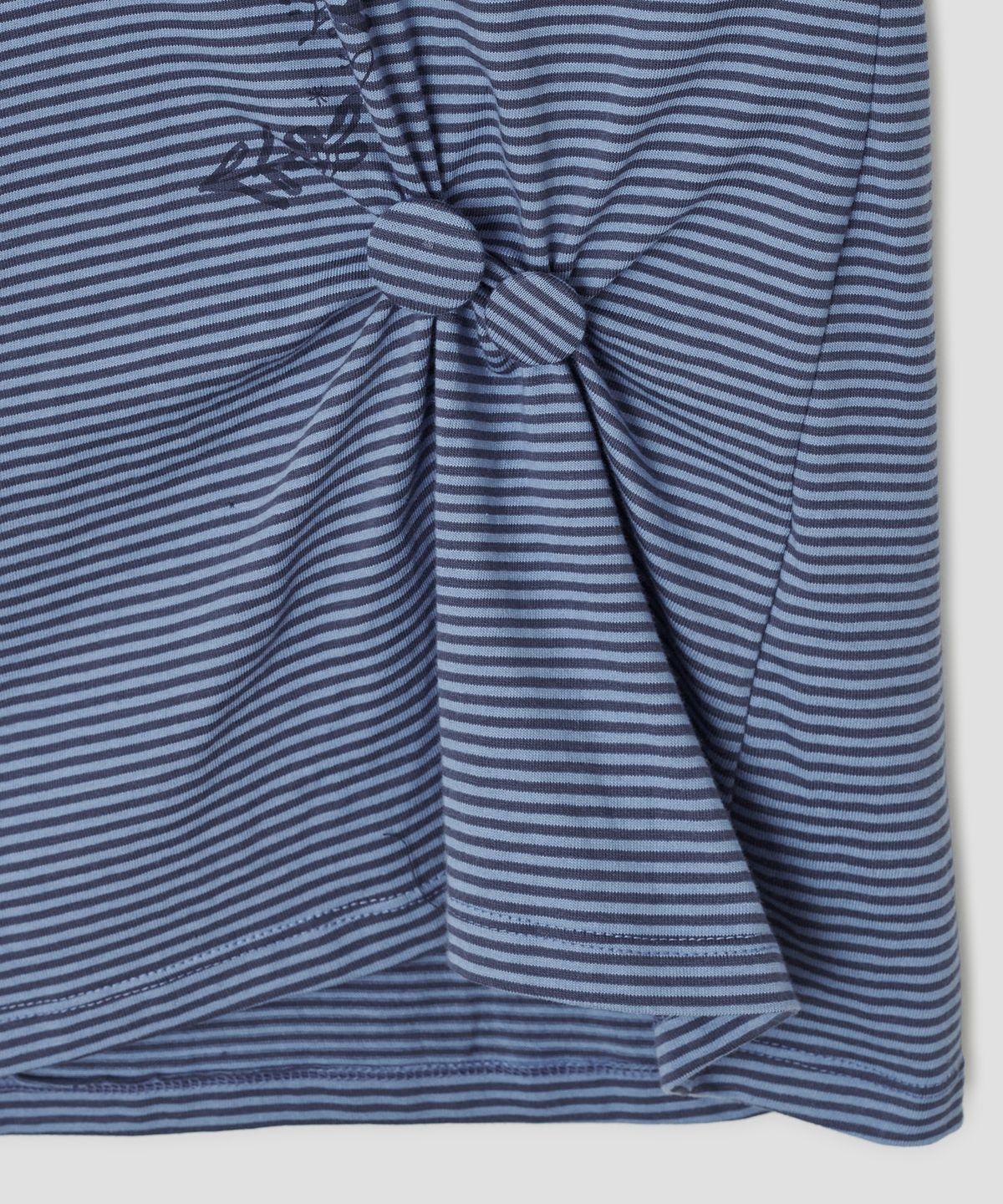 타입서비스(TYPESERVICE) Cry Eyes Ruched Stripe Top [Blue]