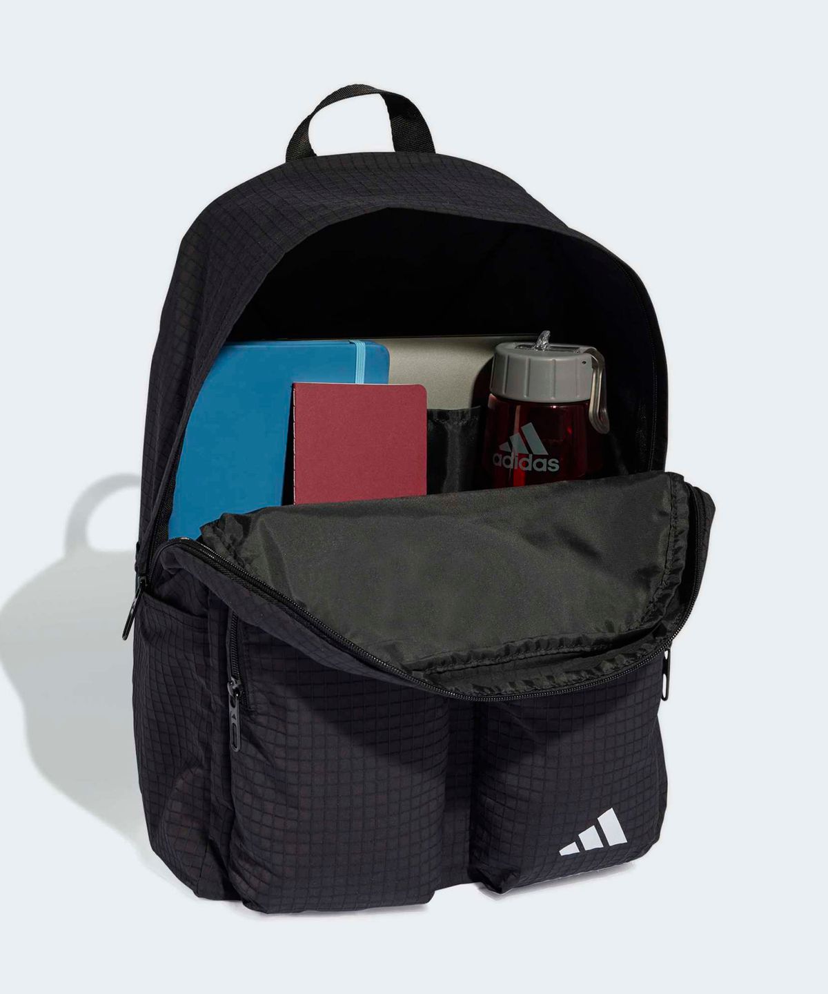 아디다스(ADIDAS) 에센셜 백 투 캠퍼스 백팩 - 블랙:화이트 / KA6767