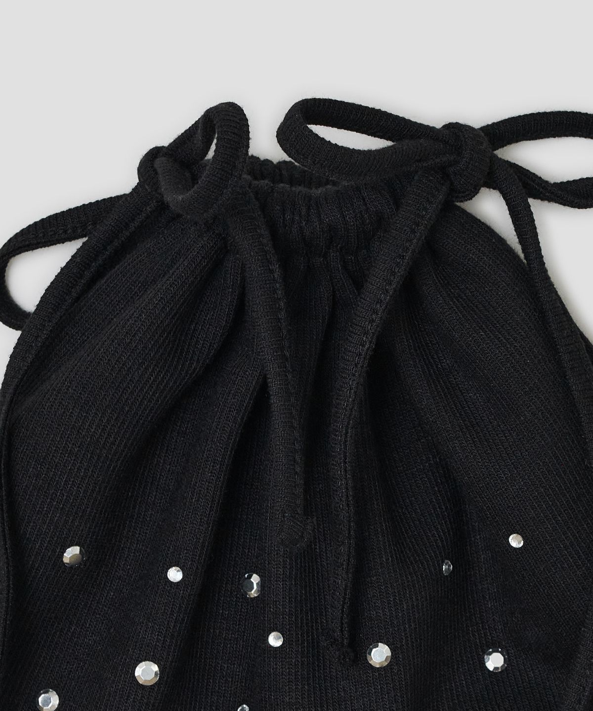 타입서비스(TYPESERVICE) Hotfix Drawstring Beanie [Black]