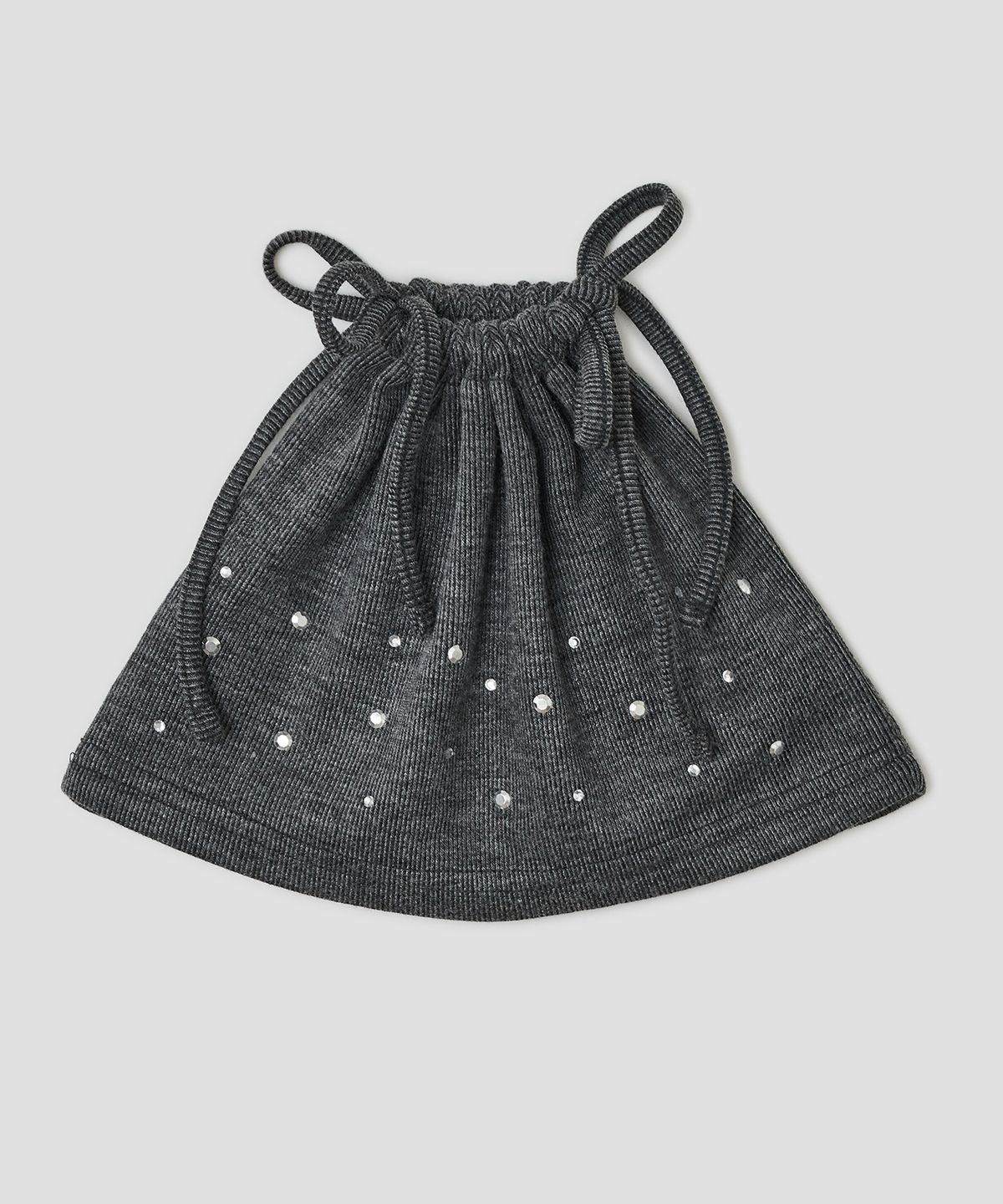 타입서비스(TYPESERVICE) Hotfix Drawstring Beanie [Charcoal]
