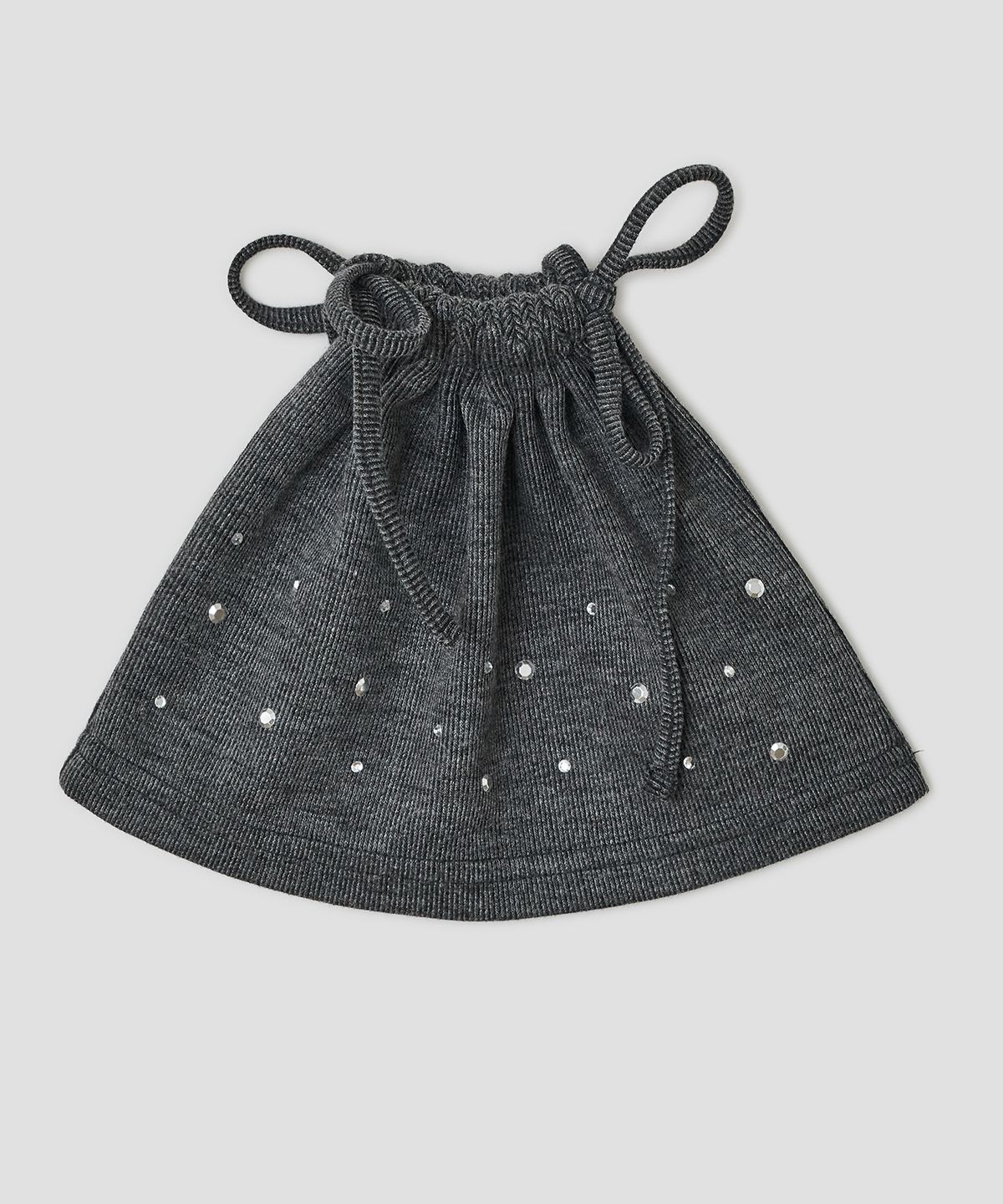 타입서비스(TYPESERVICE) Hotfix Drawstring Beanie [Charcoal]