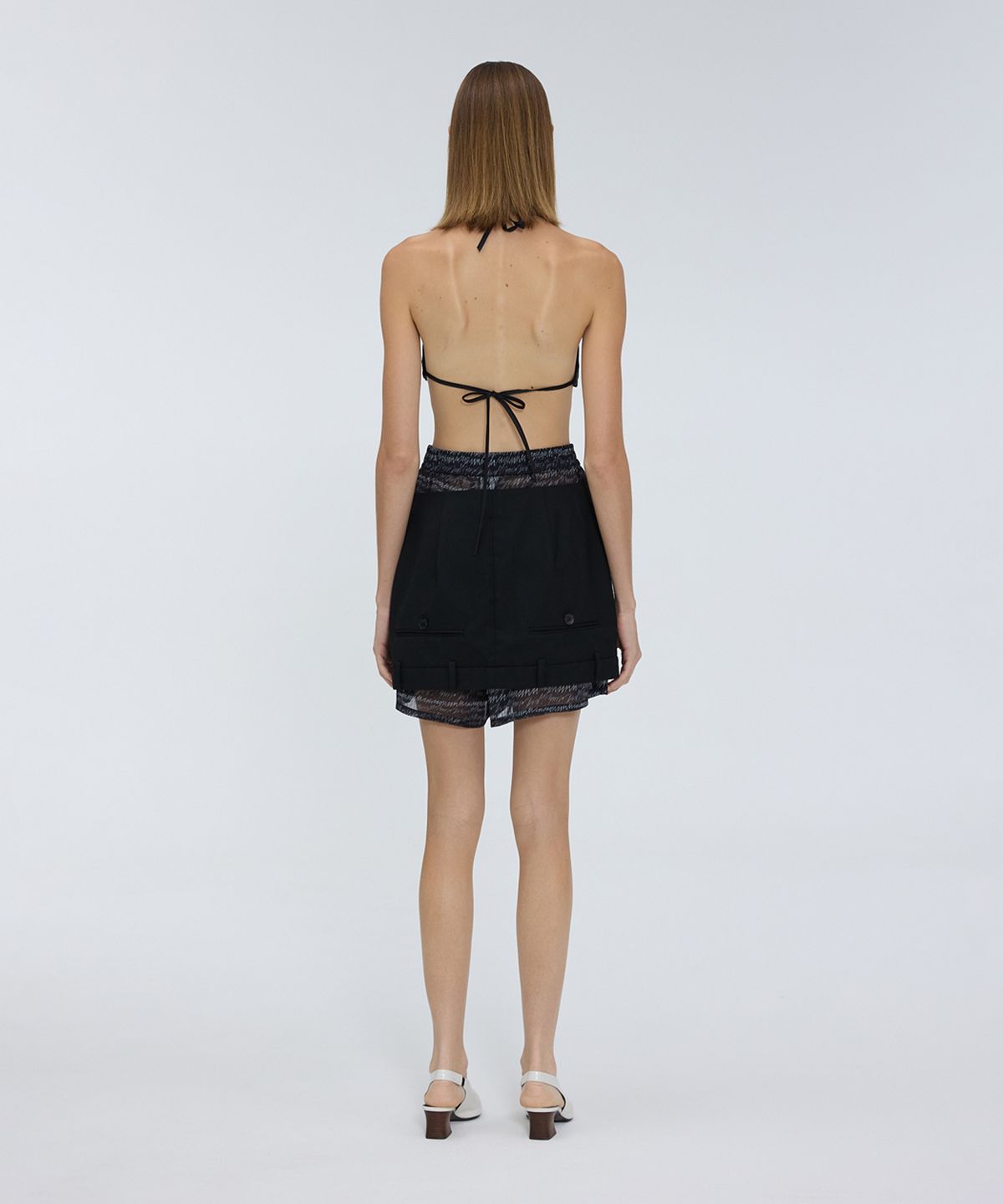 므아므(MMAM) Logo see-through short