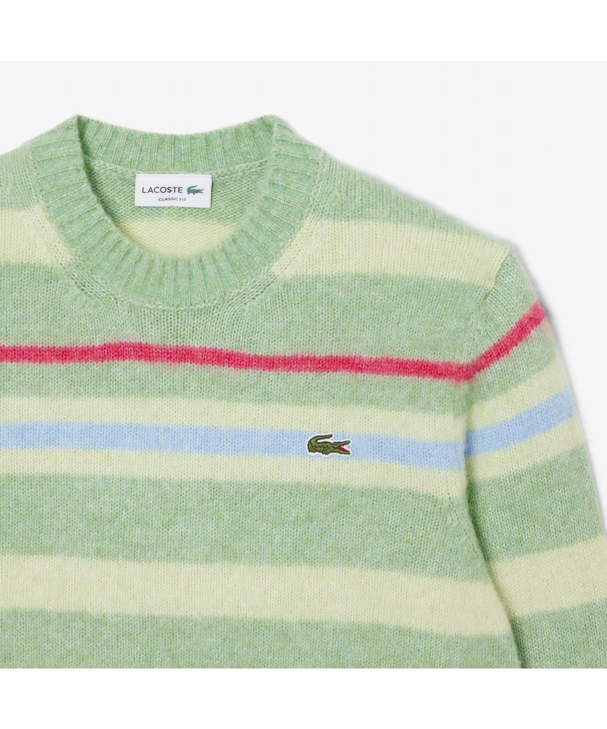 라코스테(LACOSTE) 남성 릴랙스핏 스트라이프 풀오버 스웨터 AH5940-55N 9I9