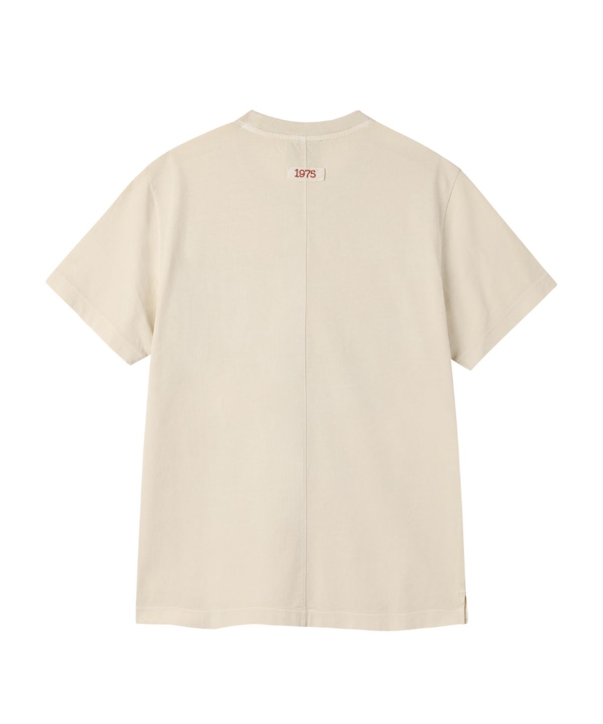 브롬톤 런던(BROMPTON LONDON) PIGMENT DYEING HALF SLEEVE T-SHIRT - CREAM (P265UTS430)