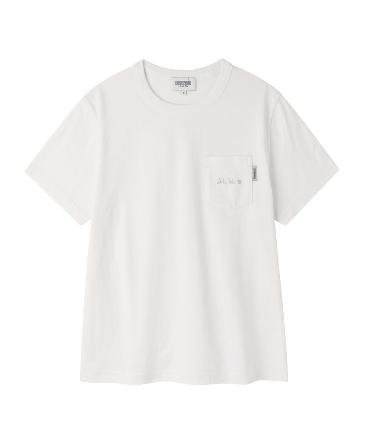 브롬톤 런던(BROMPTON LONDON) BASIC HALF SLEEVE T-SHIRT - O/WHITE (P265UTS101)