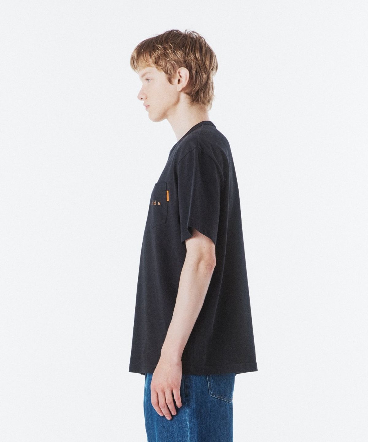 브롬톤 런던(BROMPTON LONDON) BASIC HALF SLEEVE T-SHIRT - BLACK (P265UTS101)