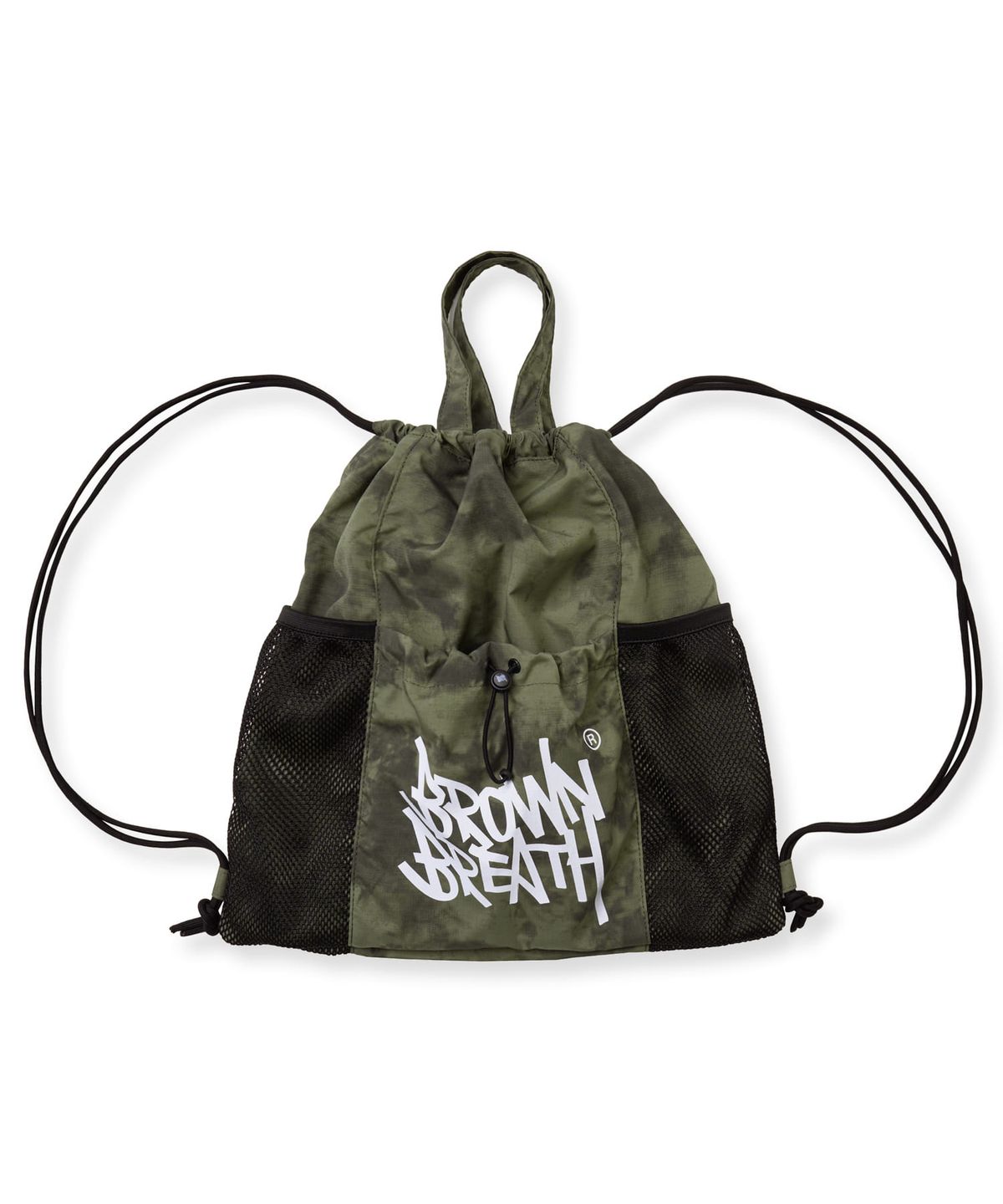 브라운브레스 키즈(BROWNBREATH KIDS) KIDS TIE DYEING GYMSACK - KHAKI