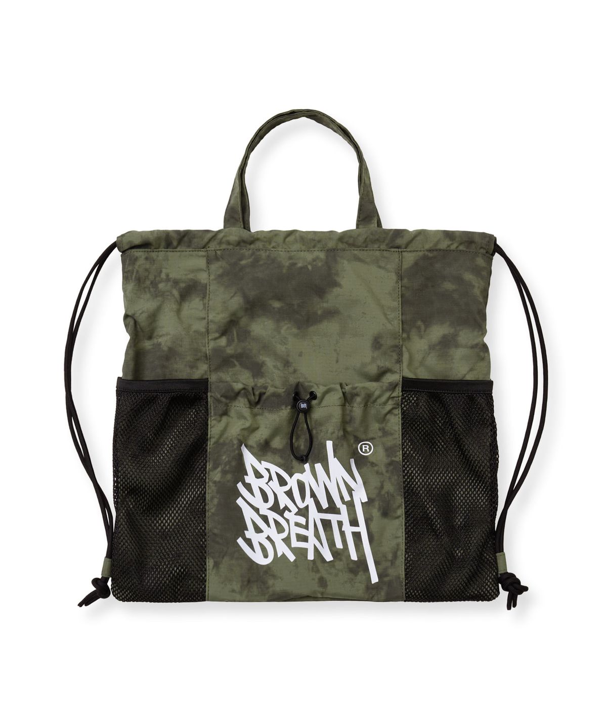 브라운브레스 키즈(BROWNBREATH KIDS) KIDS TIE DYEING GYMSACK - KHAKI