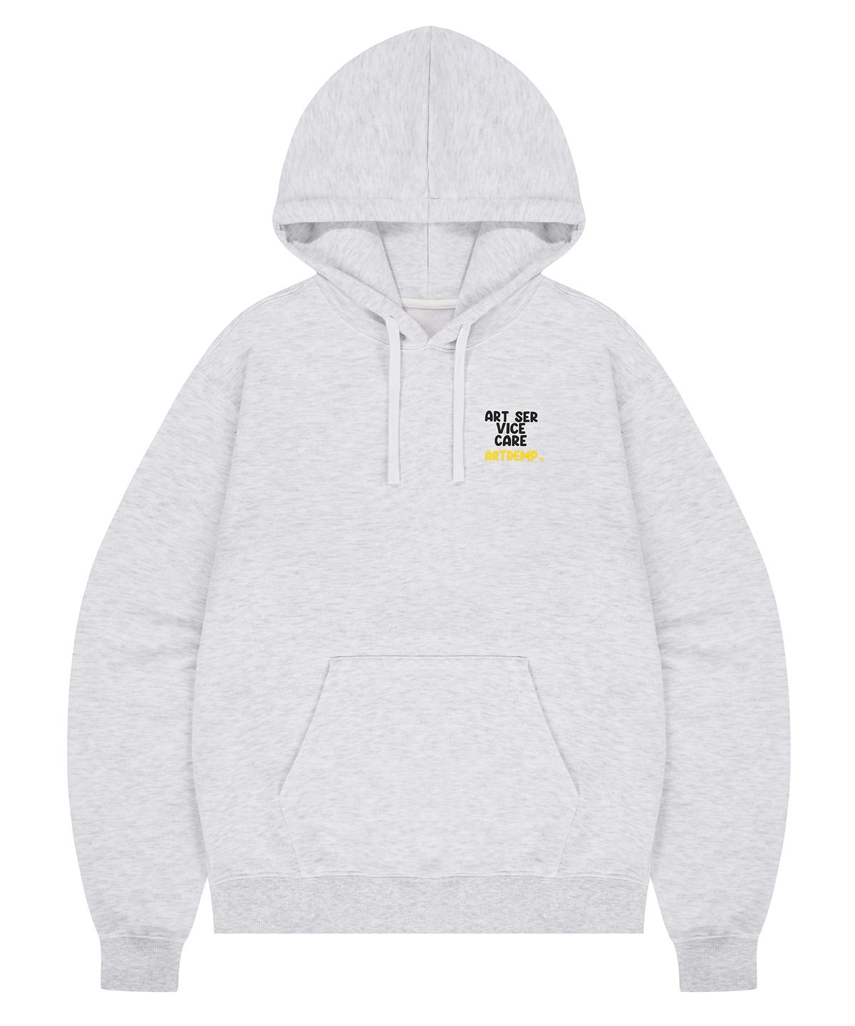 아트뎀프(ARTDEMP) 아트템프 기모 후드 ART SERVICE CARE HOODIE (MELANGE)