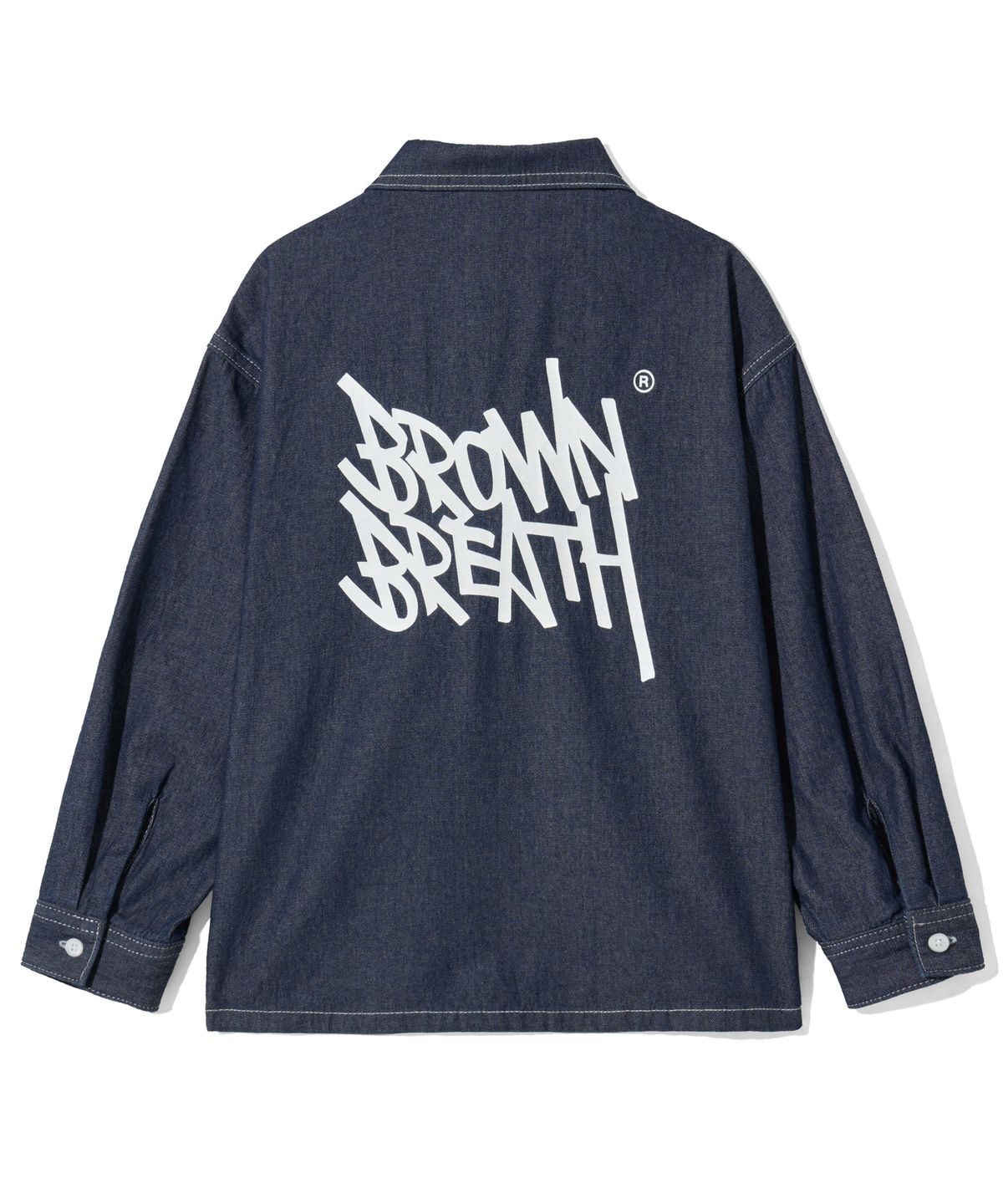브라운브레스 키즈(BROWNBREATH KIDS) KIDS TAG DENIM SHIRTS - BLUE