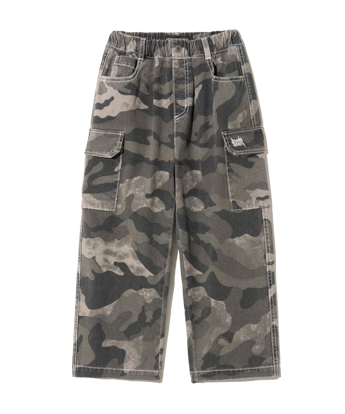 브라운브레스 키즈(BROWNBREATH KIDS) KIDS CAMO CARGO PANTS - GREY