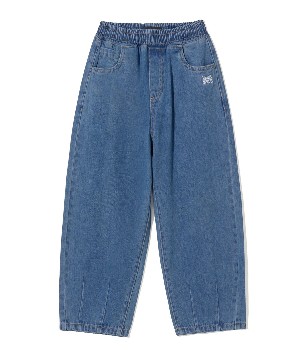브라운브레스 키즈(BROWNBREATH KIDS) KIDS TAG TAPERED DENIM PANTS - INDIGO