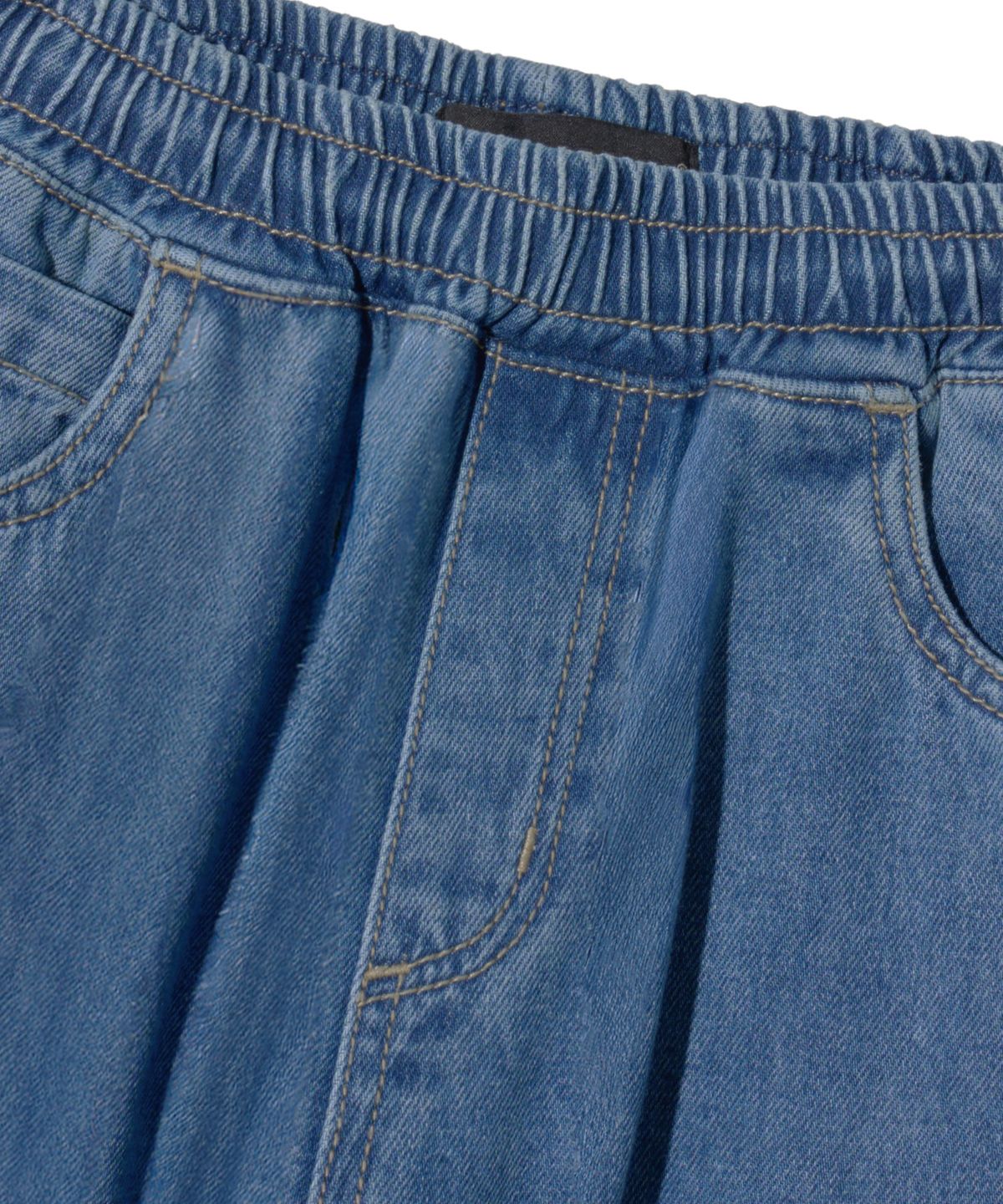브라운브레스 키즈(BROWNBREATH KIDS) KIDS TAG TAPERED DENIM PANTS - INDIGO