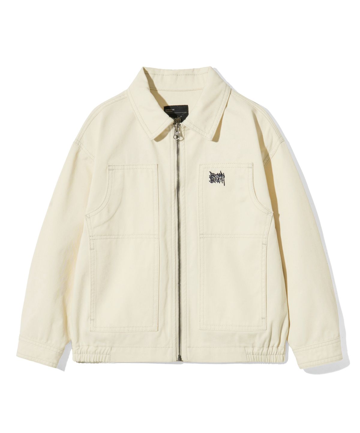브라운브레스 키즈(BROWNBREATH KIDS) KIDS TAG WORK JACKET - CREAM