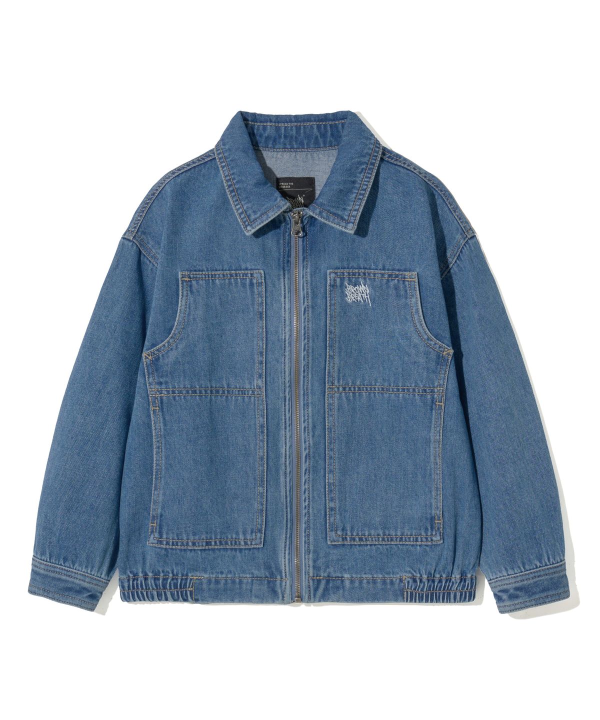 브라운브레스 키즈(BROWNBREATH KIDS) KIDS TAG DENIM JACKET - BLUE