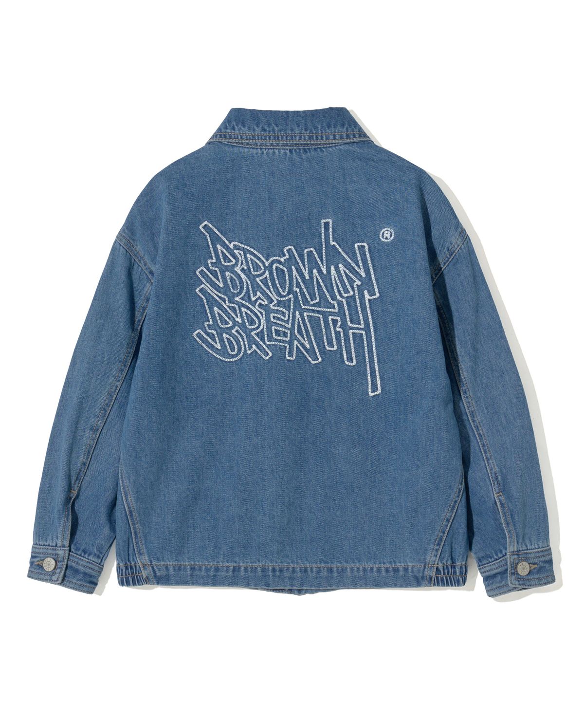 브라운브레스 키즈(BROWNBREATH KIDS) KIDS TAG DENIM JACKET - BLUE