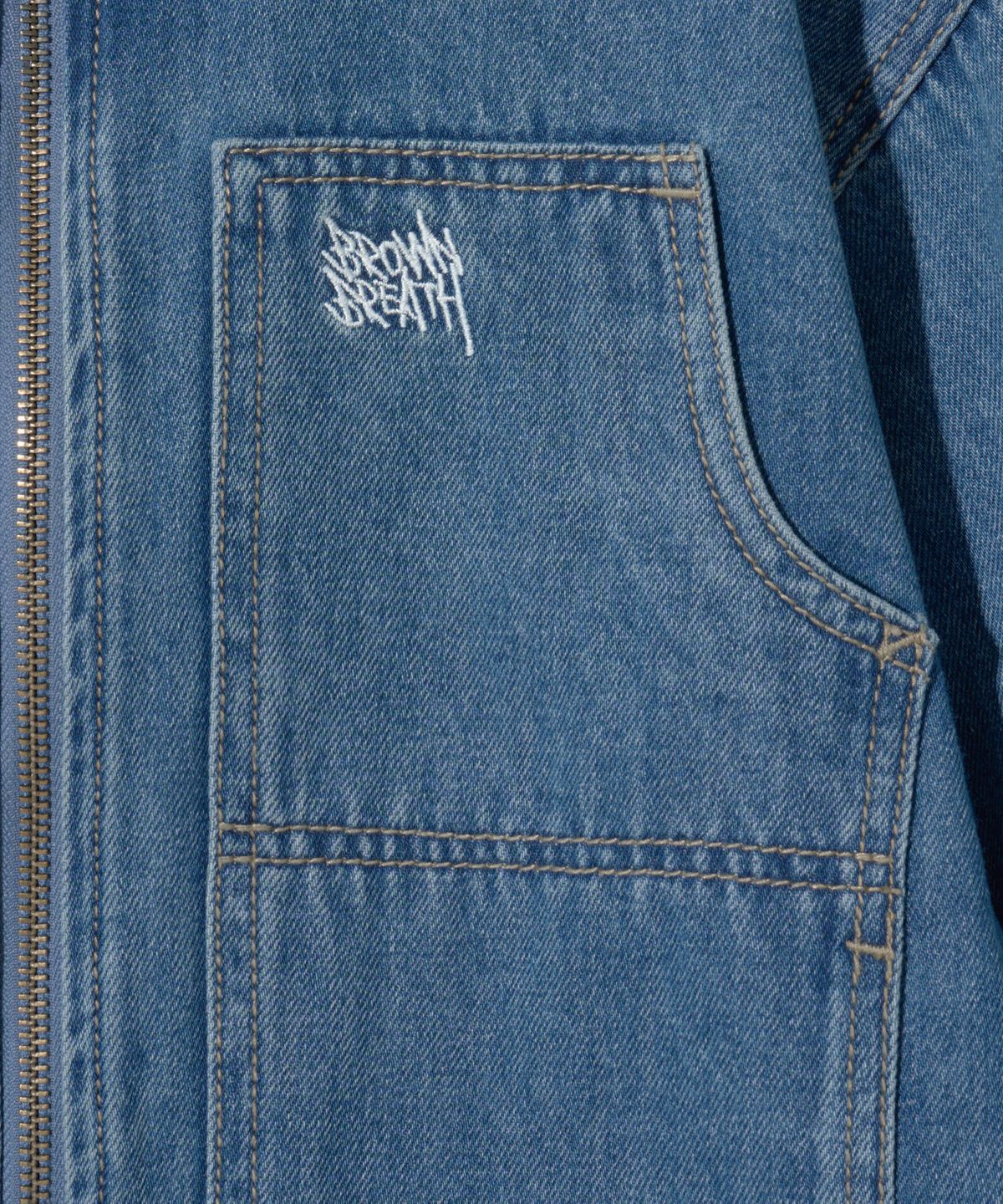 브라운브레스 키즈(BROWNBREATH KIDS) KIDS TAG DENIM JACKET - BLUE