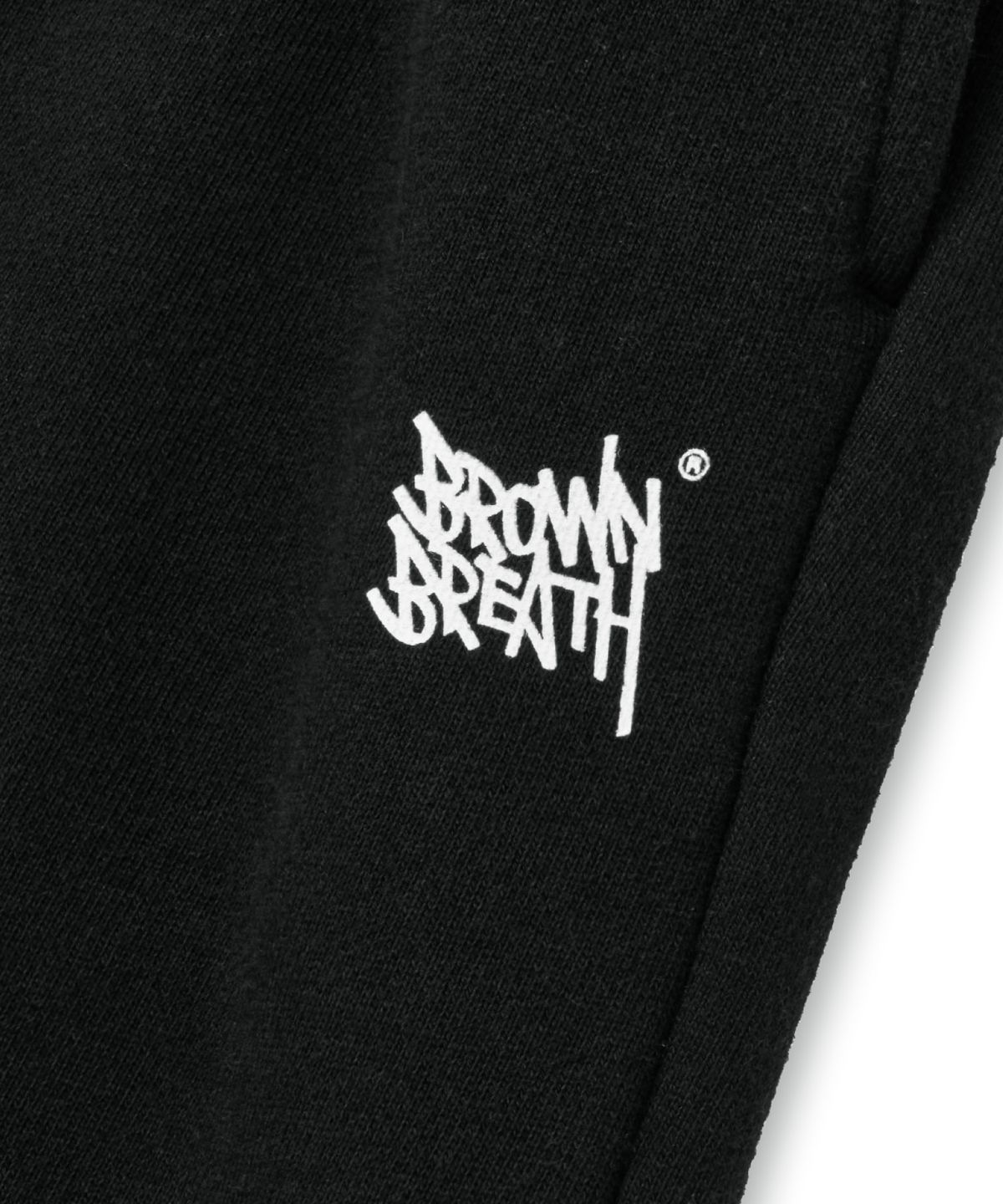 브라운브레스 키즈(BROWNBREATH KIDS) KIDS TAG SWEAT PANTS - BLACK
