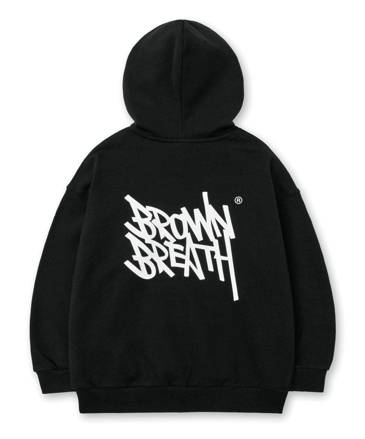 브라운브레스 키즈(BROWNBREATH KIDS) KIDS TAG HOODIE - BLACK