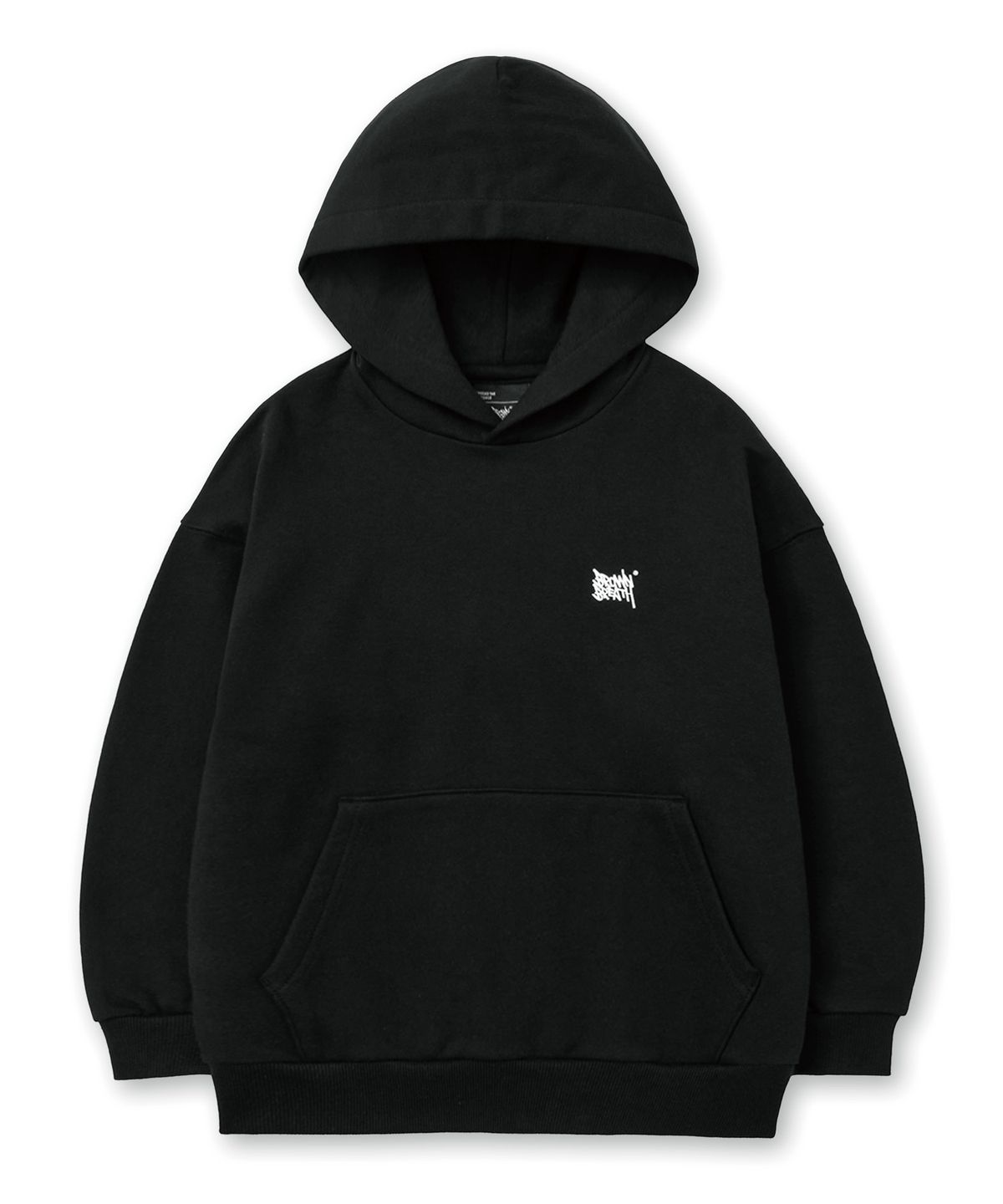 브라운브레스 키즈(BROWNBREATH KIDS) KIDS TAG HOODIE - BLACK