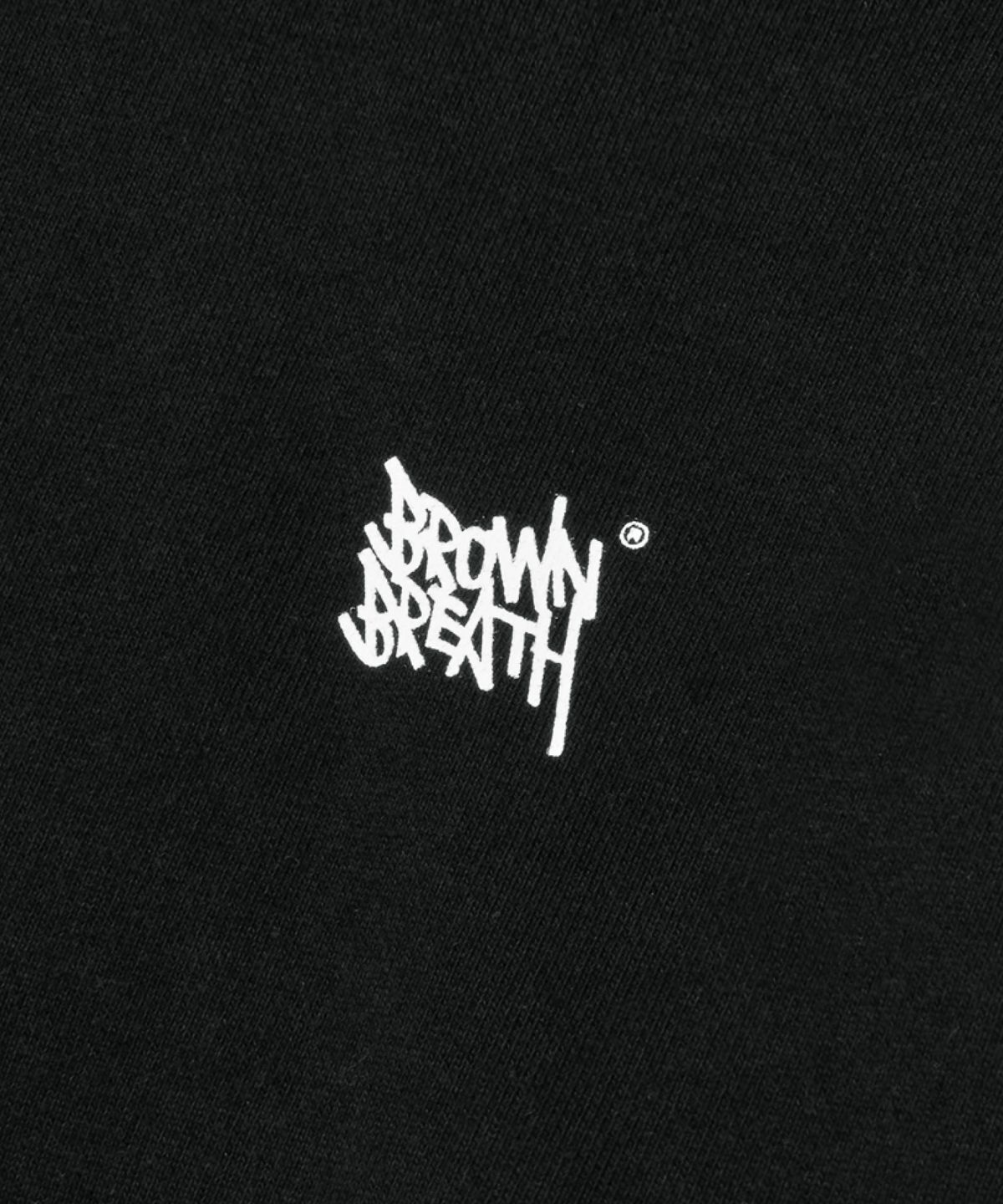 브라운브레스 키즈(BROWNBREATH KIDS) KIDS TAG HOODIE - BLACK