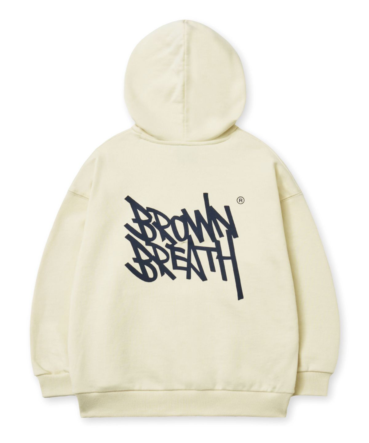 브라운브레스 키즈(BROWNBREATH KIDS) KIDS TAG HOODIE - IVORY
