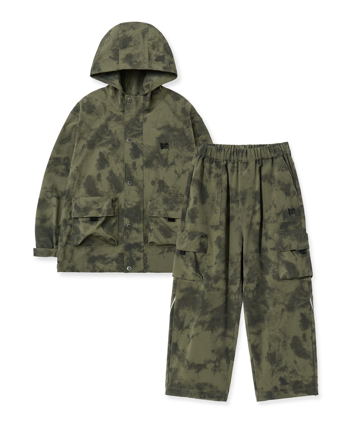 브라운브레스 키즈(BROWNBREATH KIDS) KIDS TAG UTILITY WINDBREAKER SETUP - KHAKI